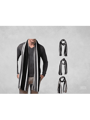 Bufanda Polar Suave Protege Frio Viento - Diseño Lin