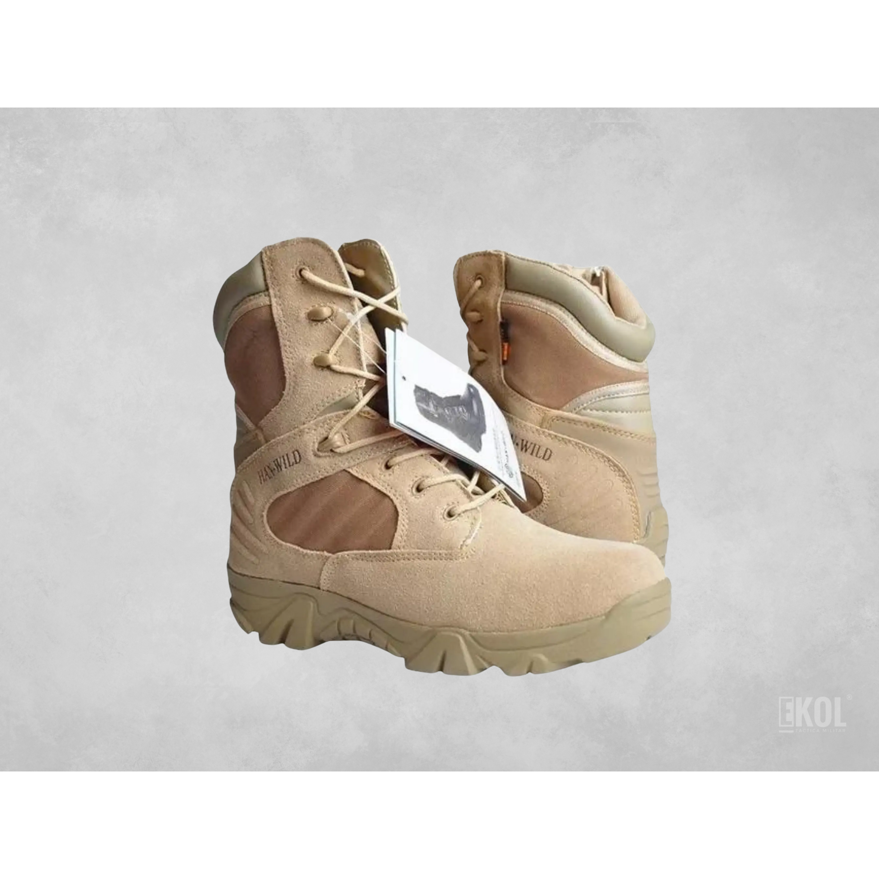 Botas Tácticas Militares Caña Larga Combate Han-WILD 1