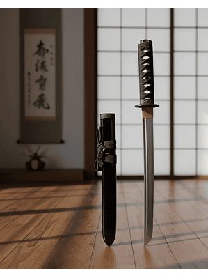 ⚔️ Katana Tanto de Acero Funcional 🔥 Con Filo Real y Detalle Japonés