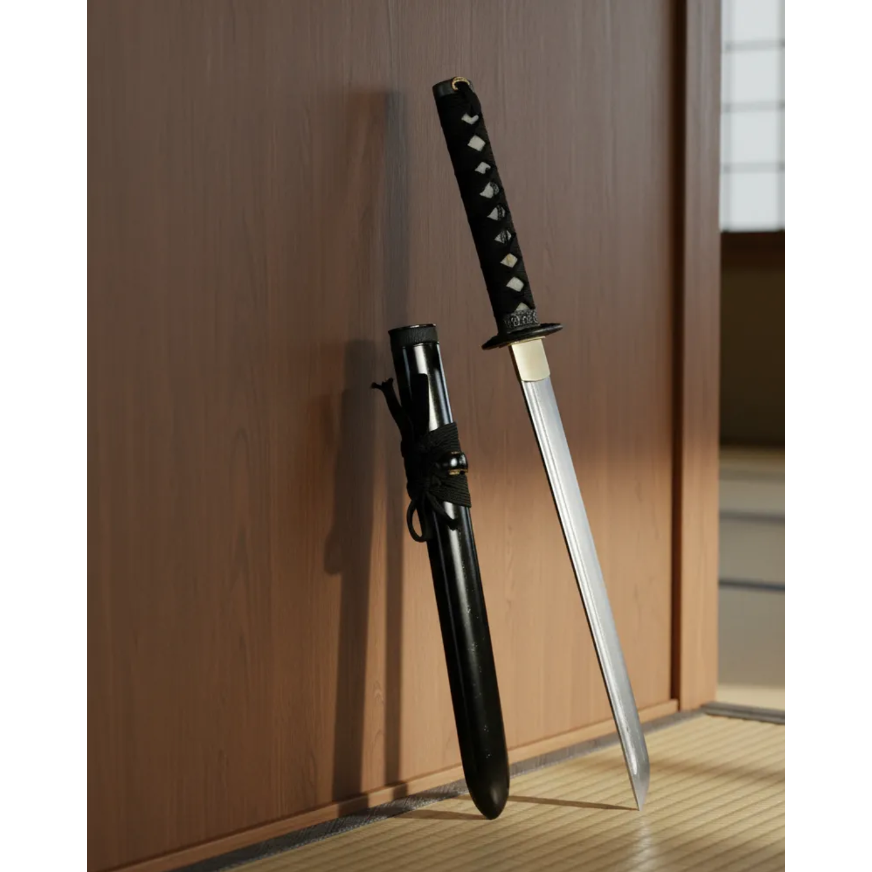 ⚔️ Katana Tanto de Acero Funcional 🔥 Con Filo Real y Detalle Japonés 7