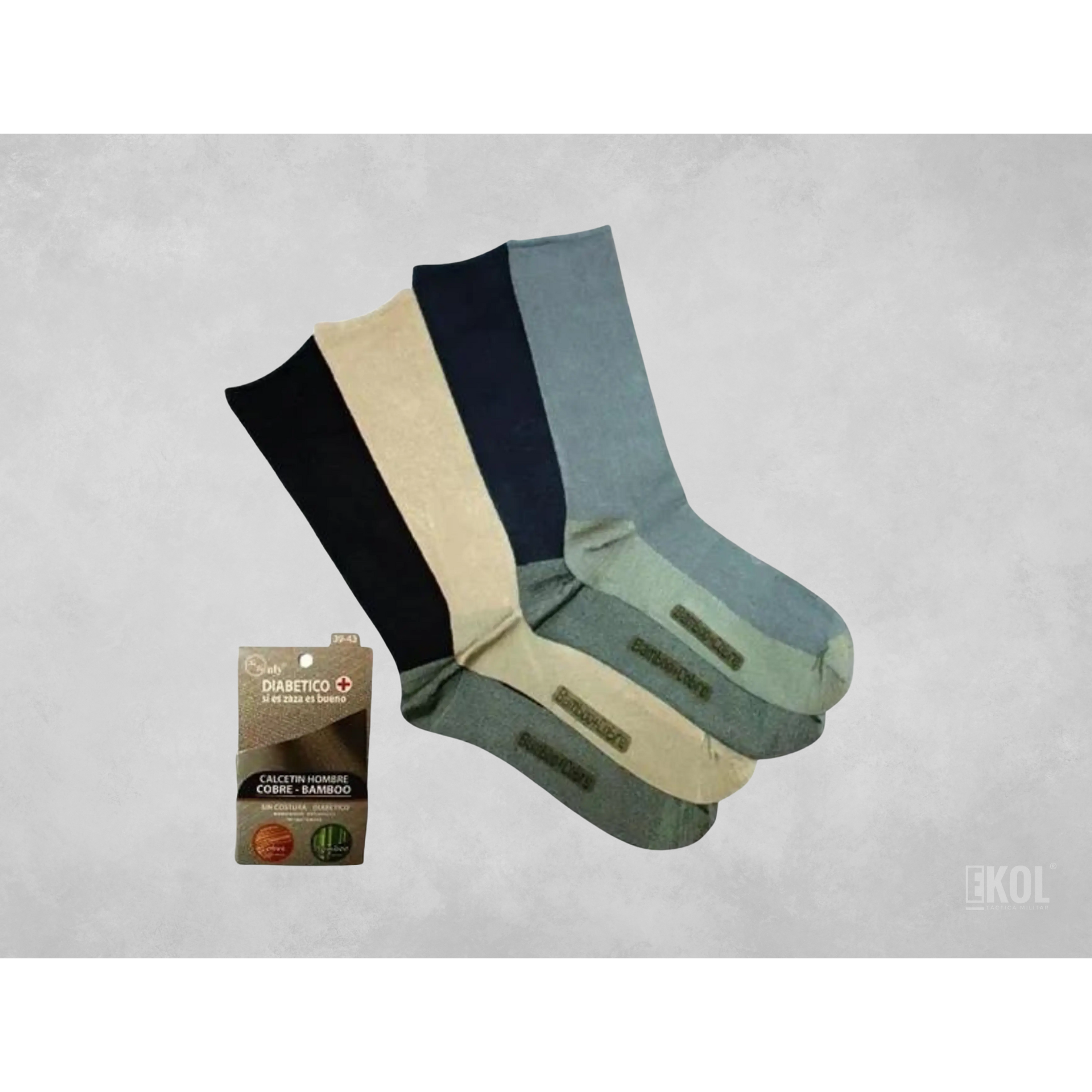 Calcetínes Cobre Bamboo Zaza Sin Costura Diabetico 6