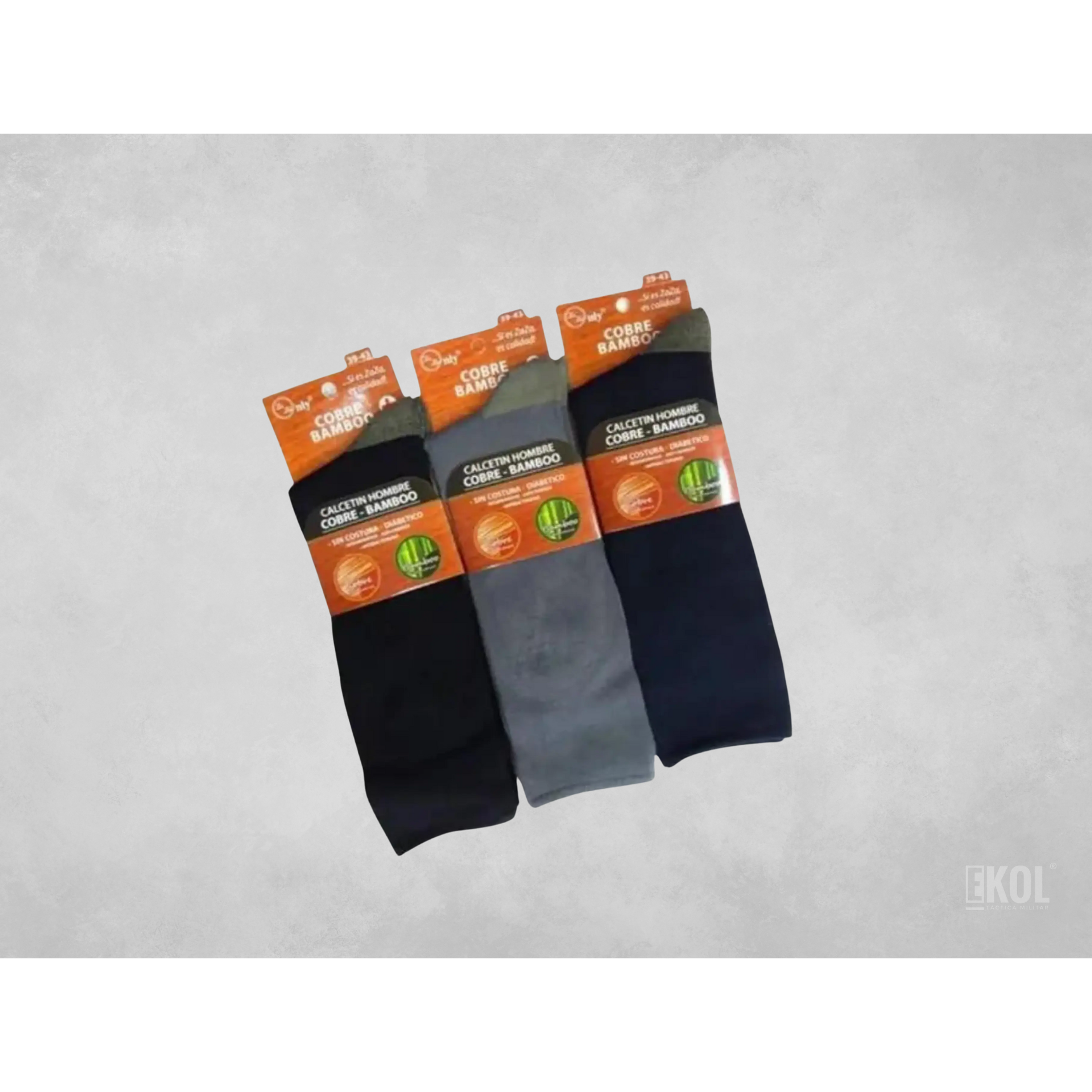 Calcetínes Cobre Bamboo Zaza Sin Costura Diabetico 10