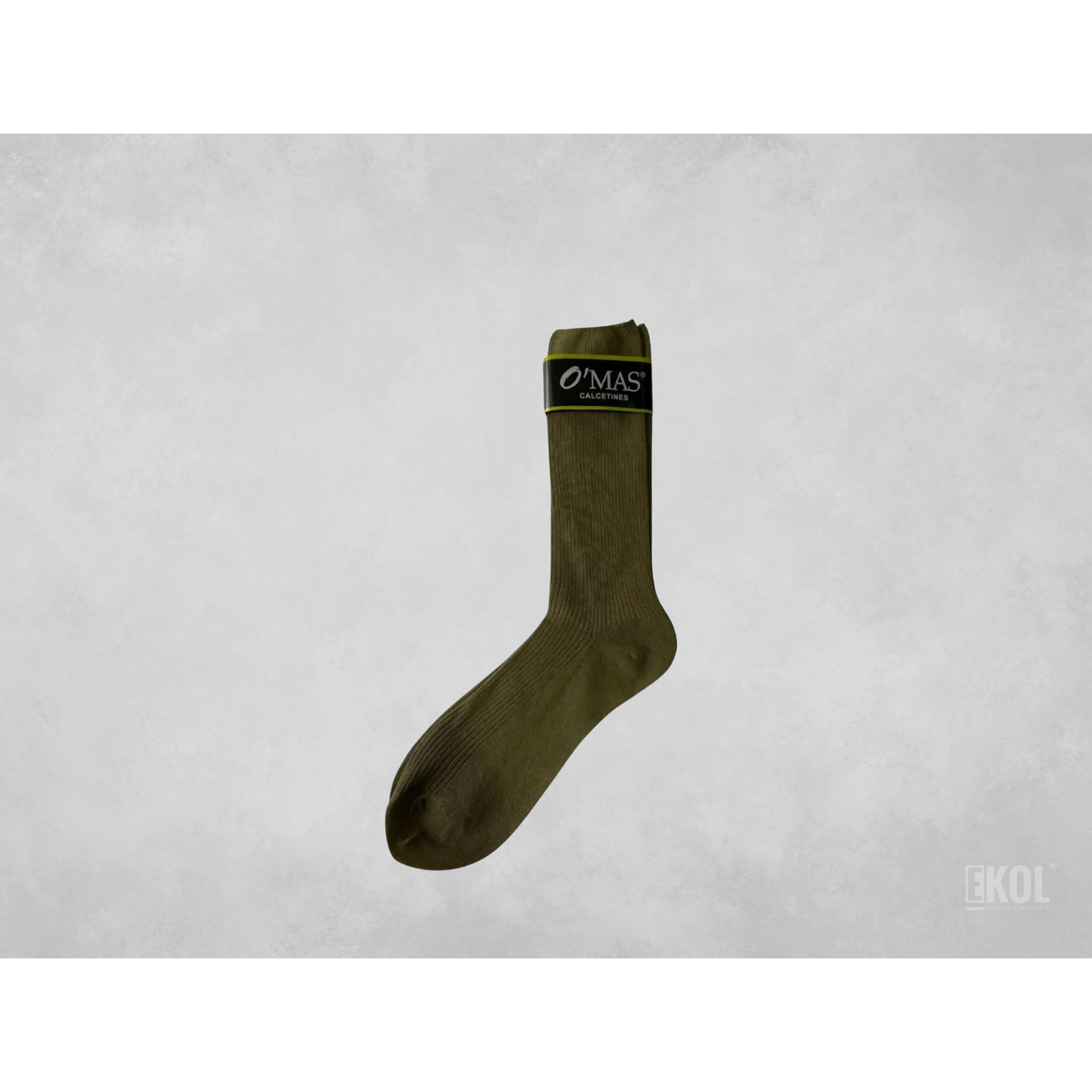 CALCETINES VERDE MILITAR ALGODÓN O'MAS CARABINERO UNIFORMADOS 2