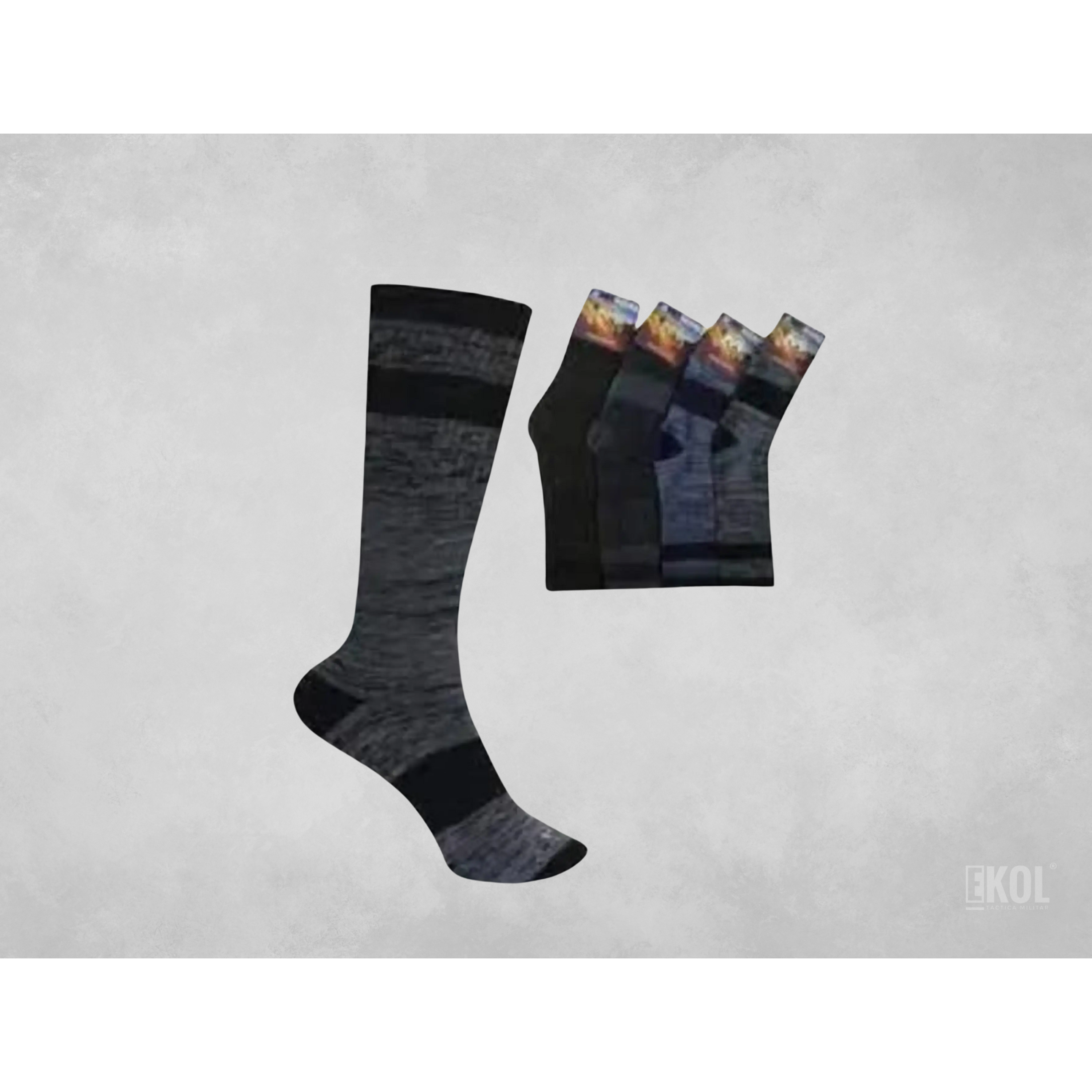 Calcetines Invierno Largos Algodón Comodos Milano  1