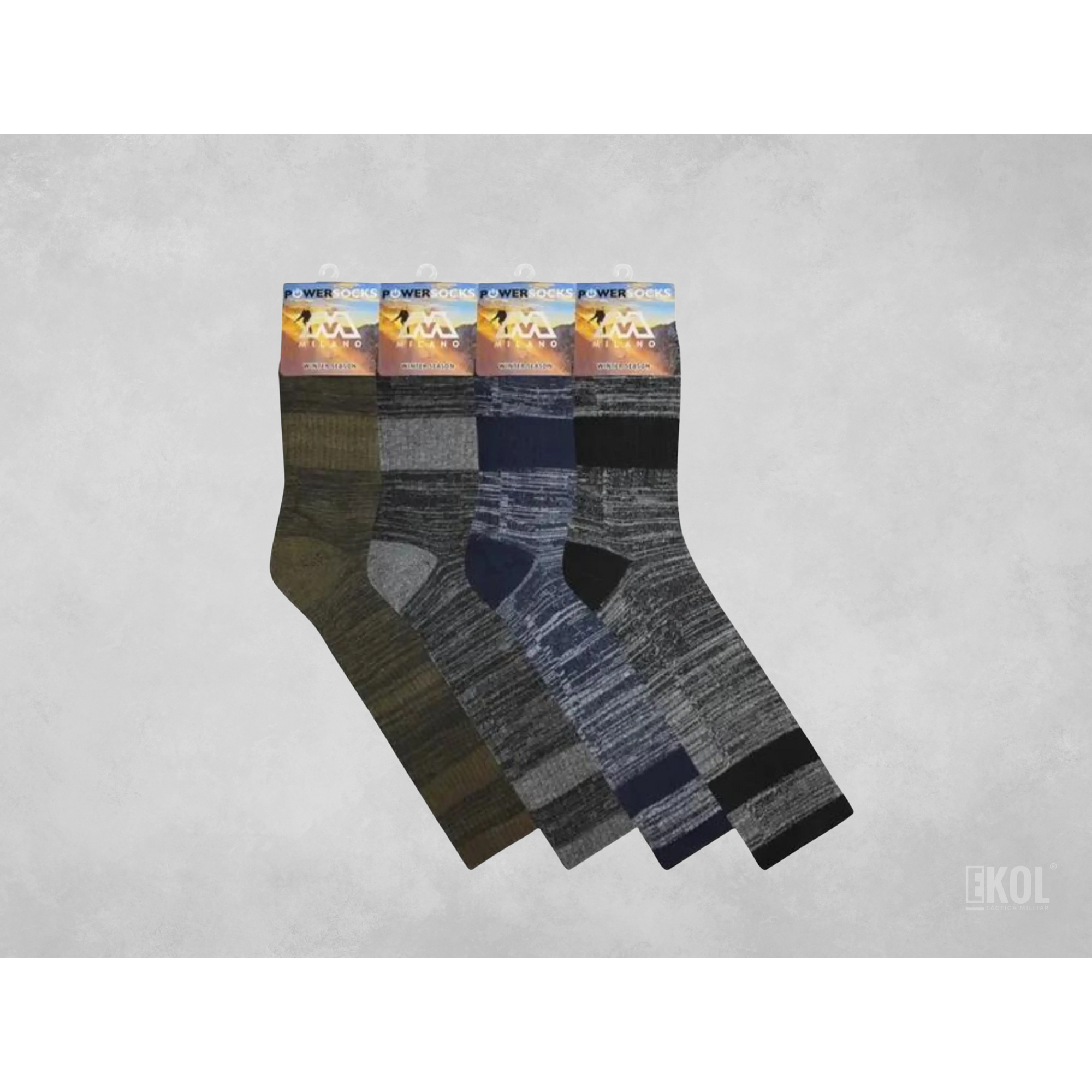 Calcetines Invierno Largos Algodón Comodos Milano  8