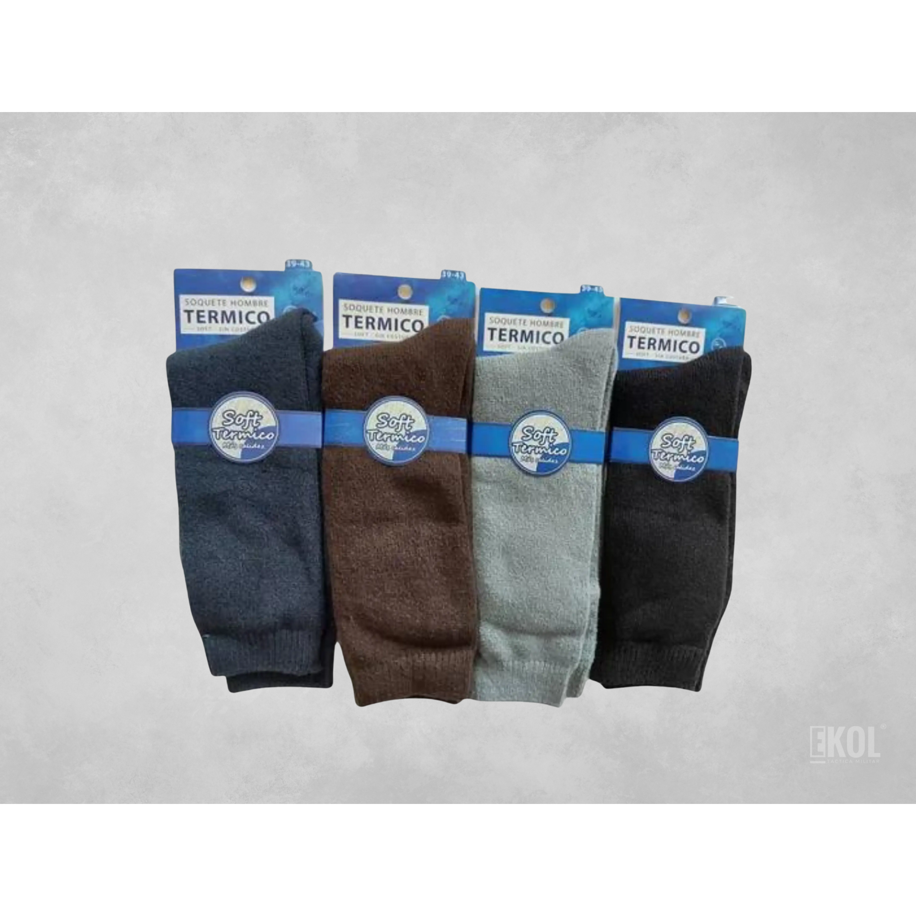  Calcetines Par Soft Térmicos Hombres  Sin Costura 1