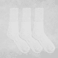 Pack (03) Calcetines Deportivos Basicos Largos Athletic Socks - Miniatura 2