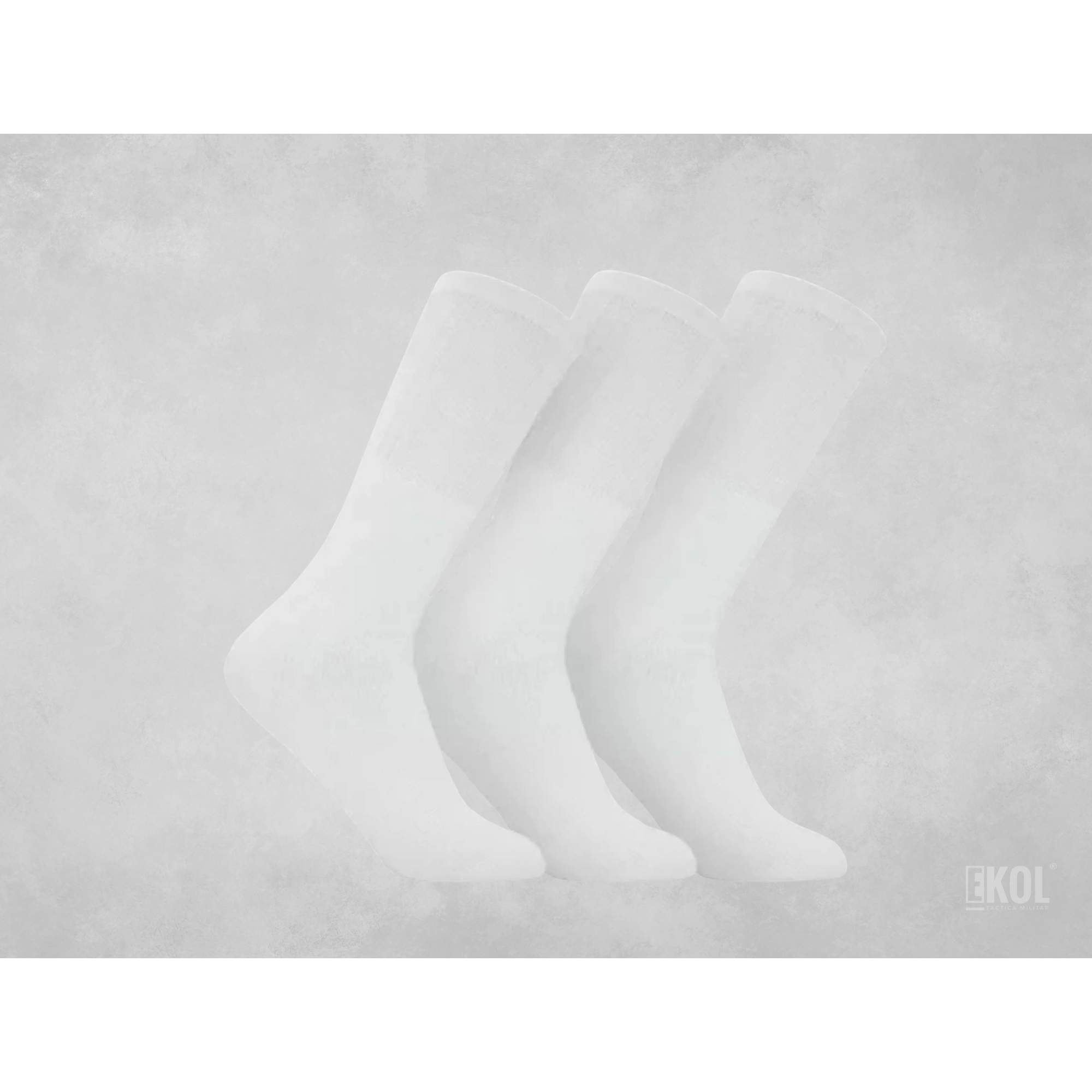 Pack (03) Calcetines Deportivos Basicos Largos Athletic Socks 1