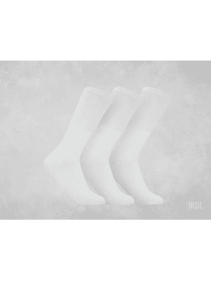 Pack (03) Calcetines Deportivos Basicos Largos Athletic Socks