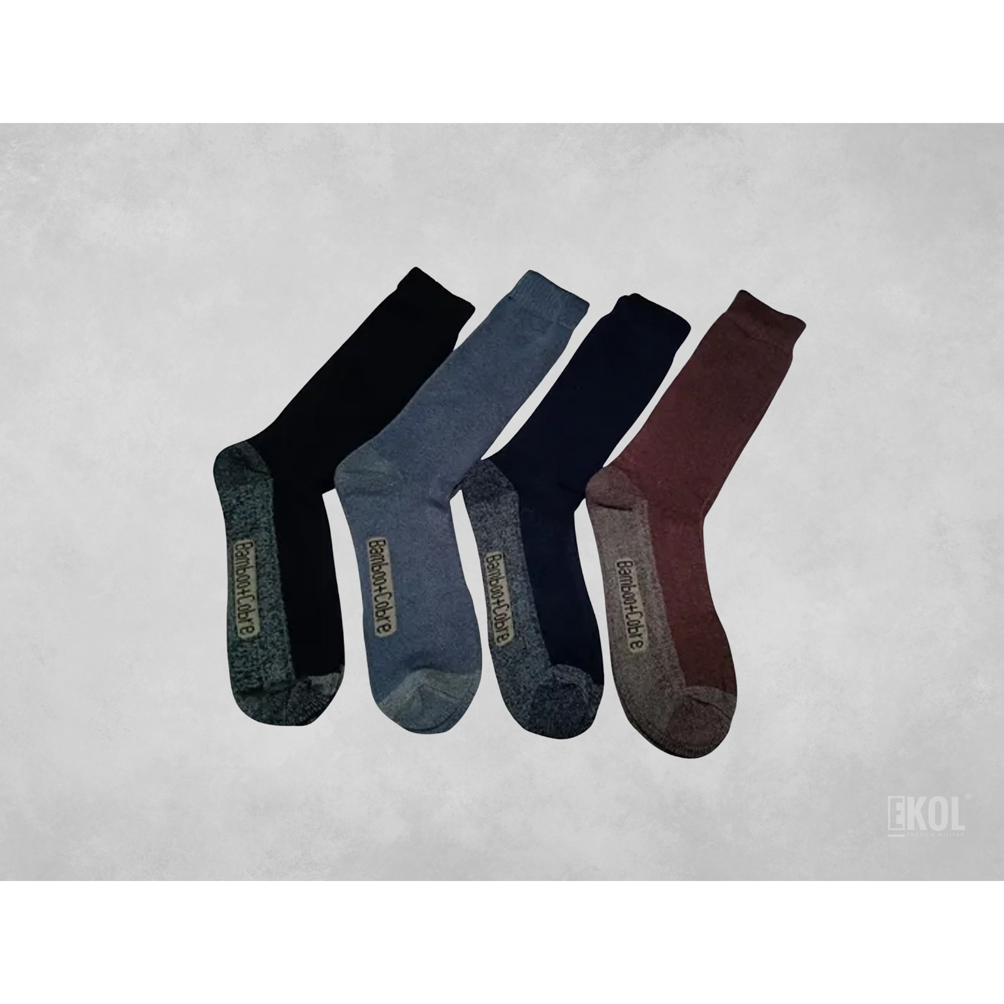 Calcetínes Cobre Bamboo Zaza Grueso Interior Toalla Diabético 4