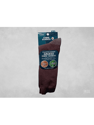 Calcetínes Cobre Bamboo Zaza Grueso Interior Toalla Diabético