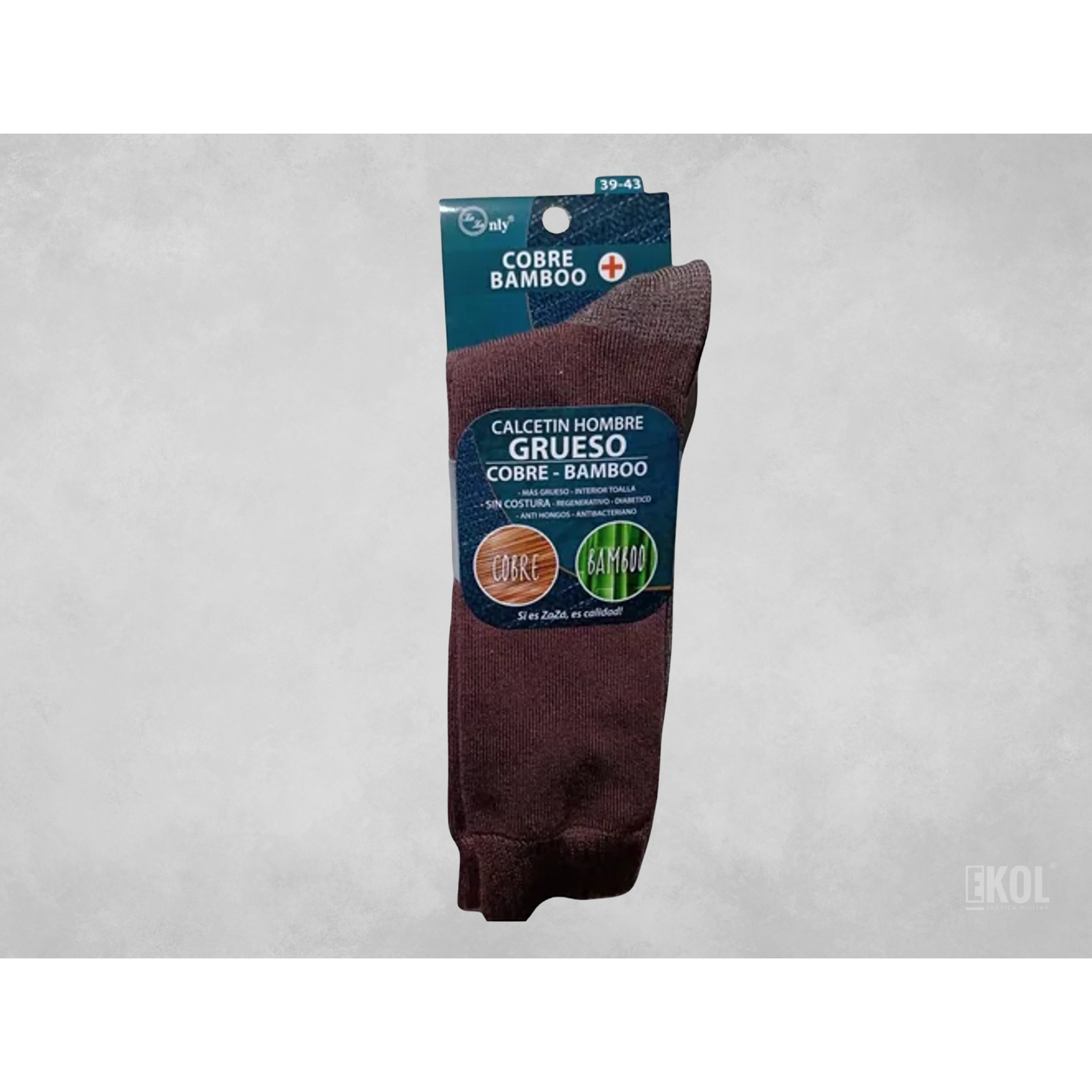 Calcetínes Cobre Bamboo Zaza Grueso Interior Toalla Diabético 2