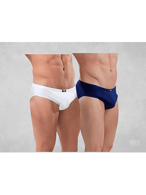 Calzoncillos Slip Bambu Marca Baziano Color Blanco