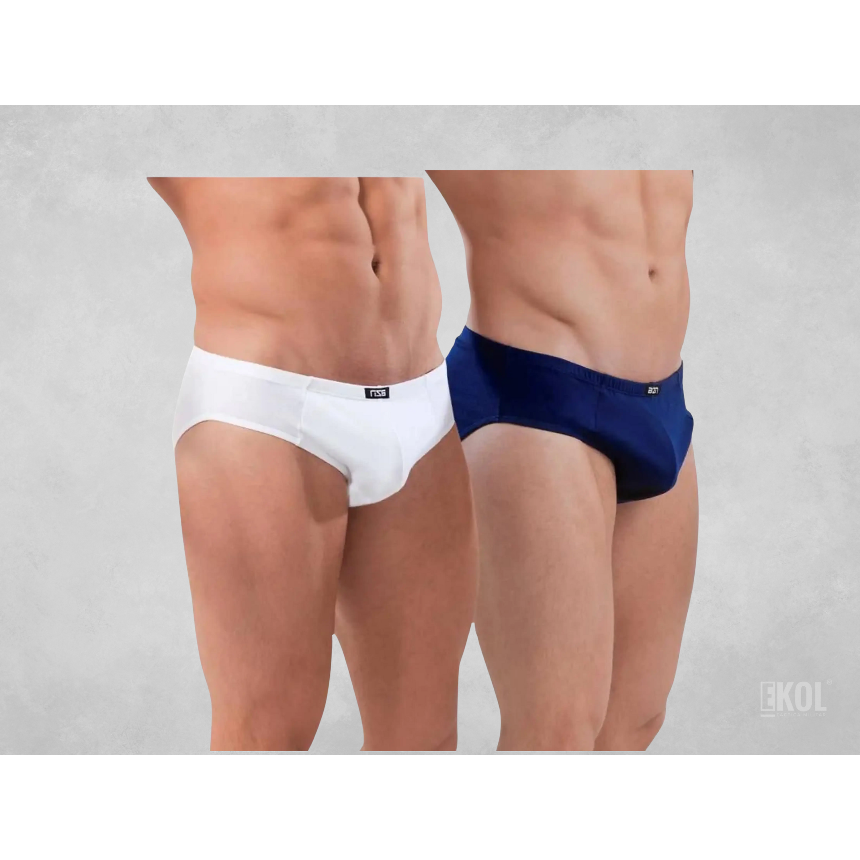 Calzoncillos Slip Bambu Marca Baziano Color Blanco 2