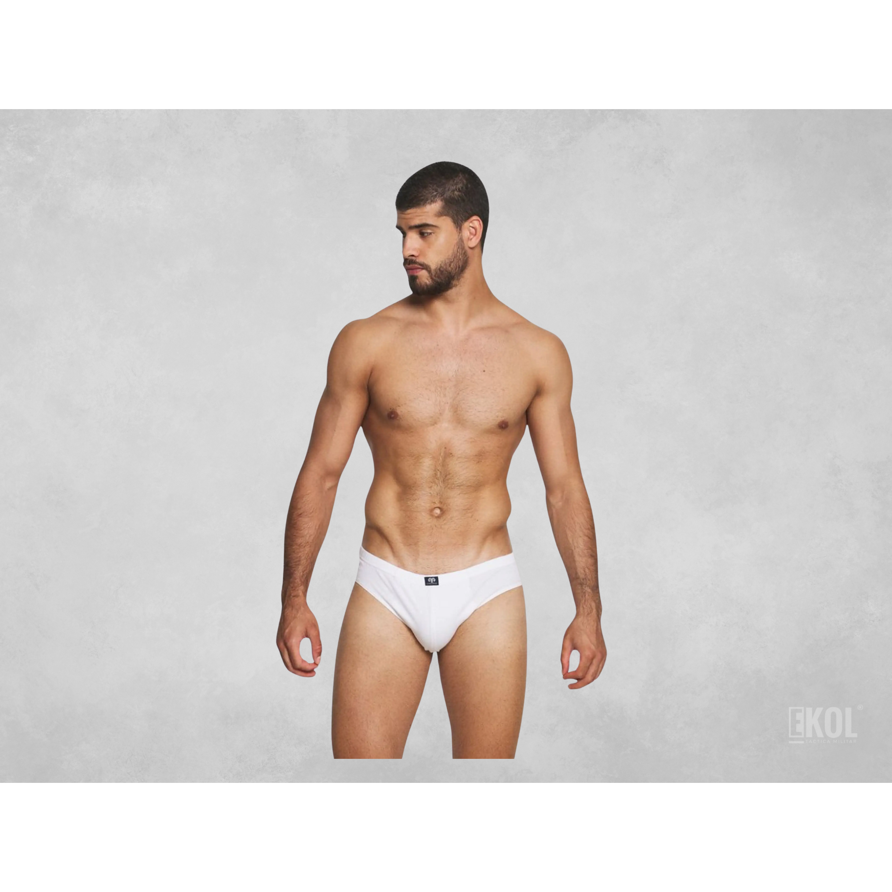 Calzoncillos Slip Bambu Marca Baziano Color Blanco 3