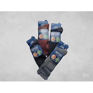 Calcetínes Cobre Bamboo Zaza Puño Extra Suave Interior Toalla Diabético