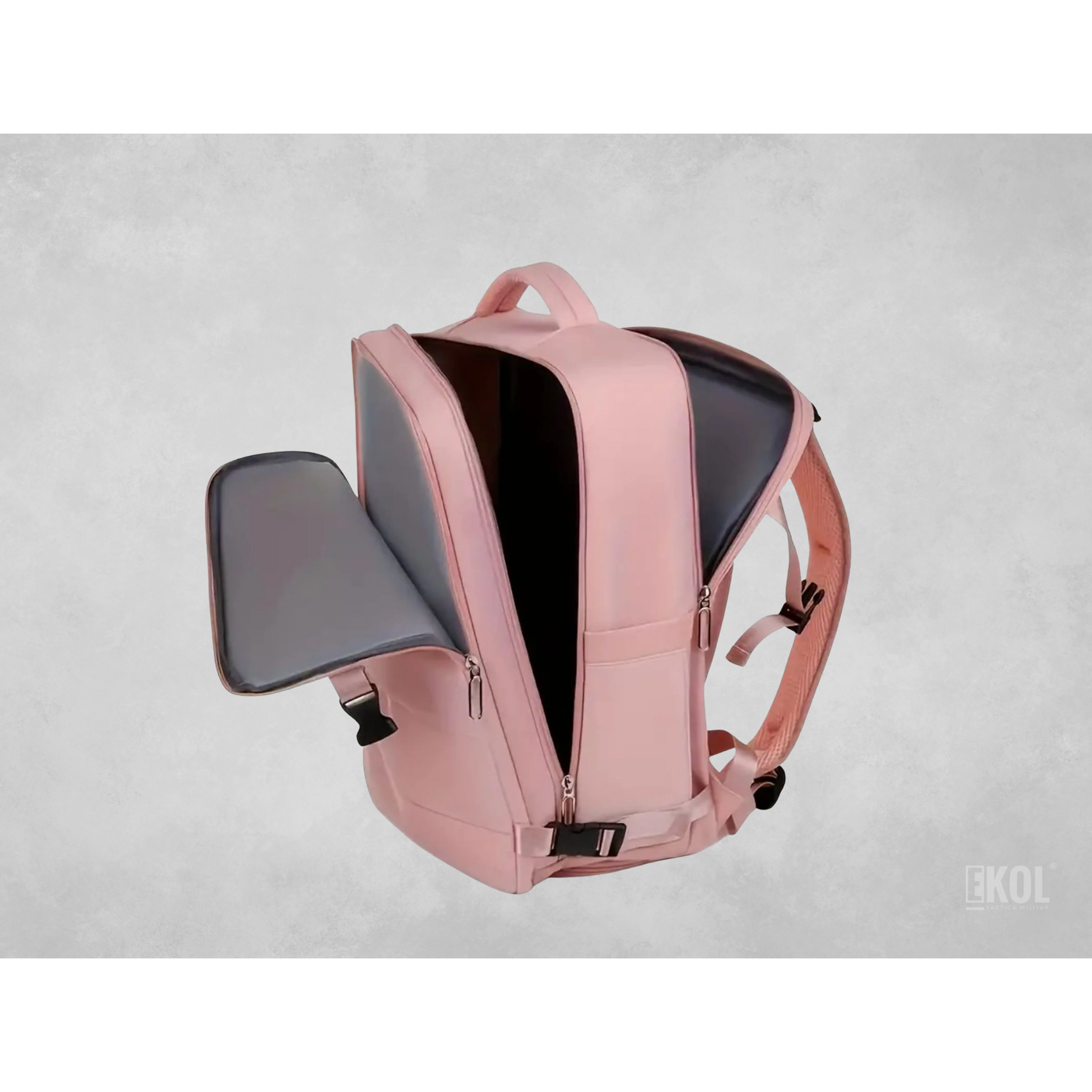 Mochila Viaje Versátil Expandible con Puerto de Carga 8