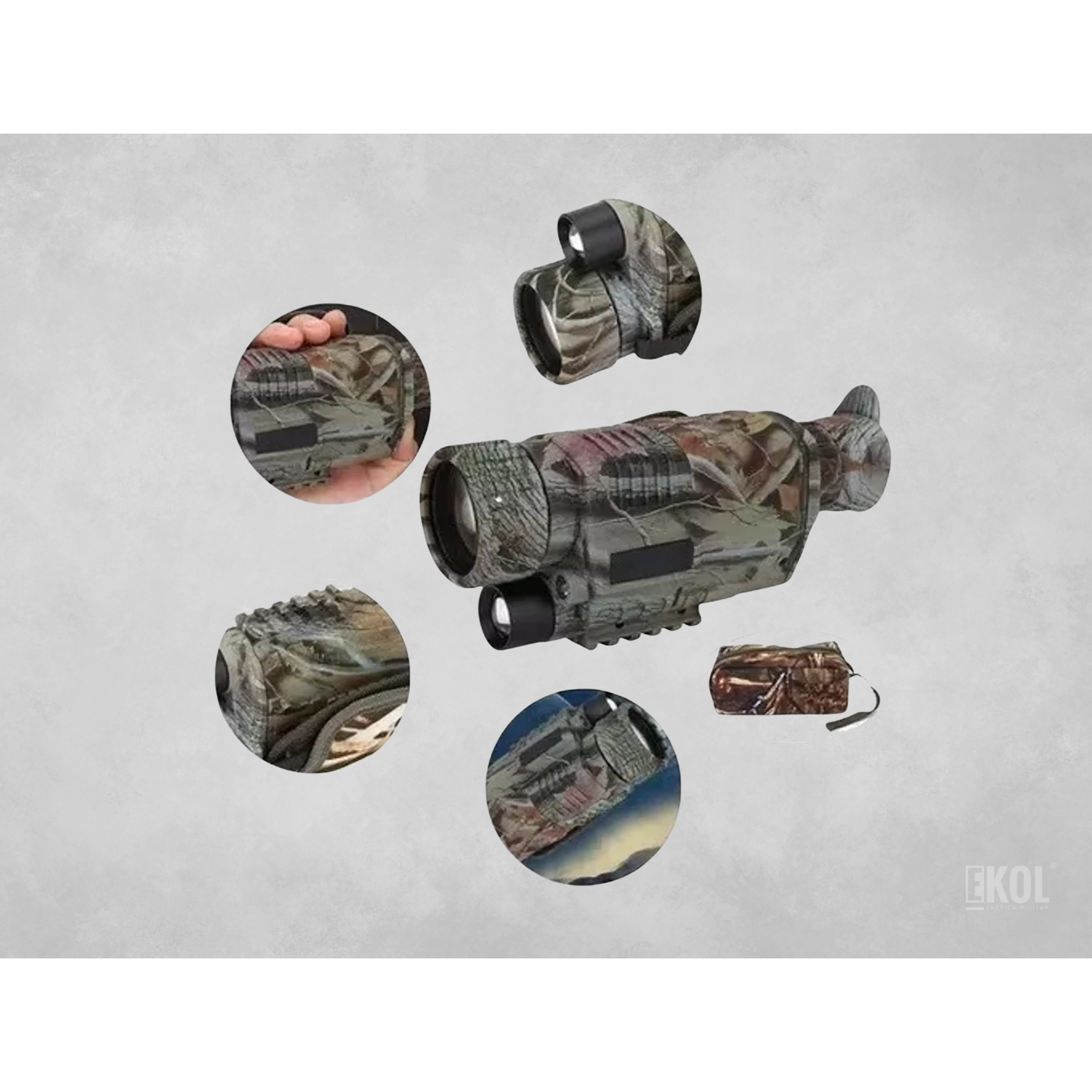 Telescopio Monocular Ir Multifuncional Visión Nocturna 5x40 2