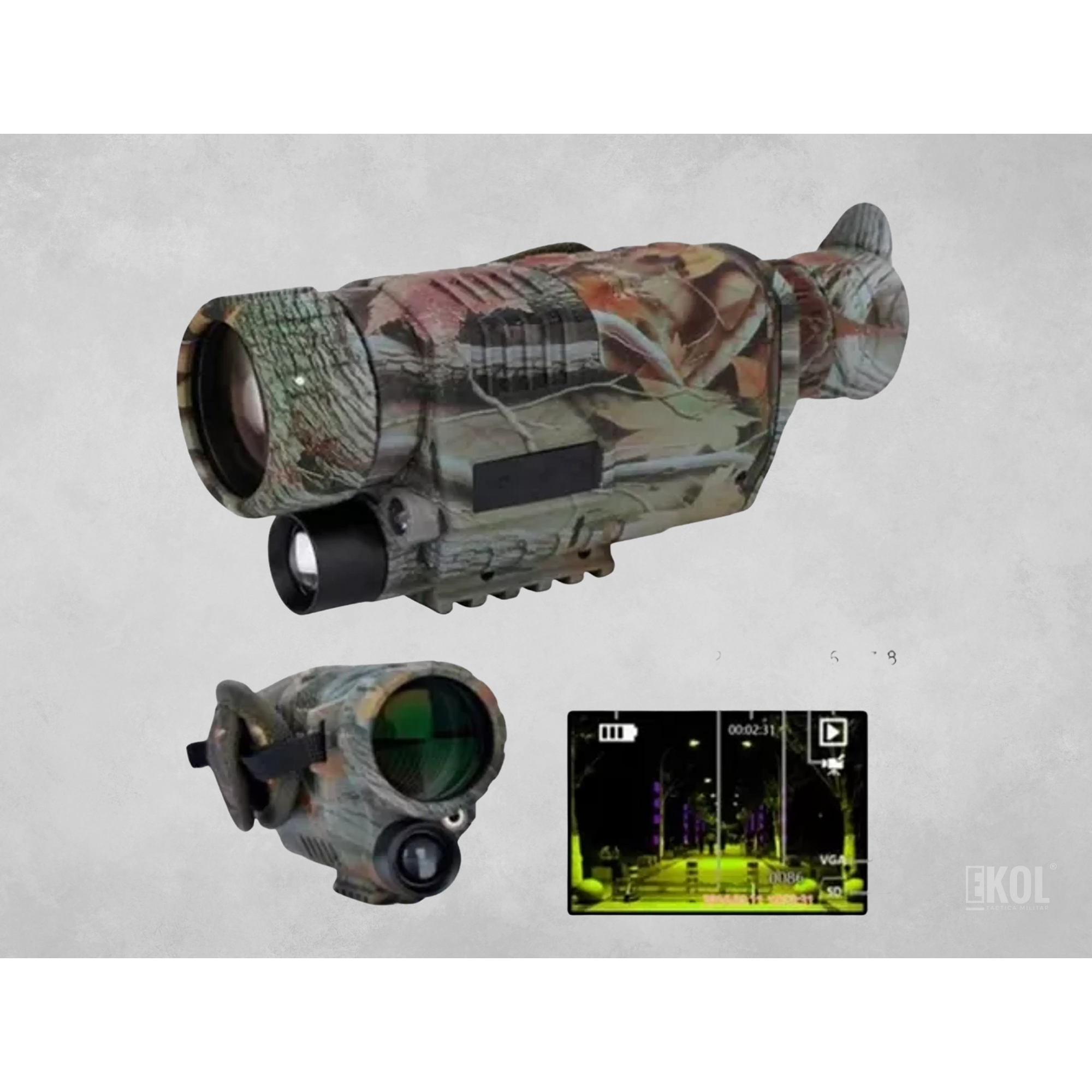 Telescopio Monocular Ir Multifuncional Visión Nocturna 5x40 3