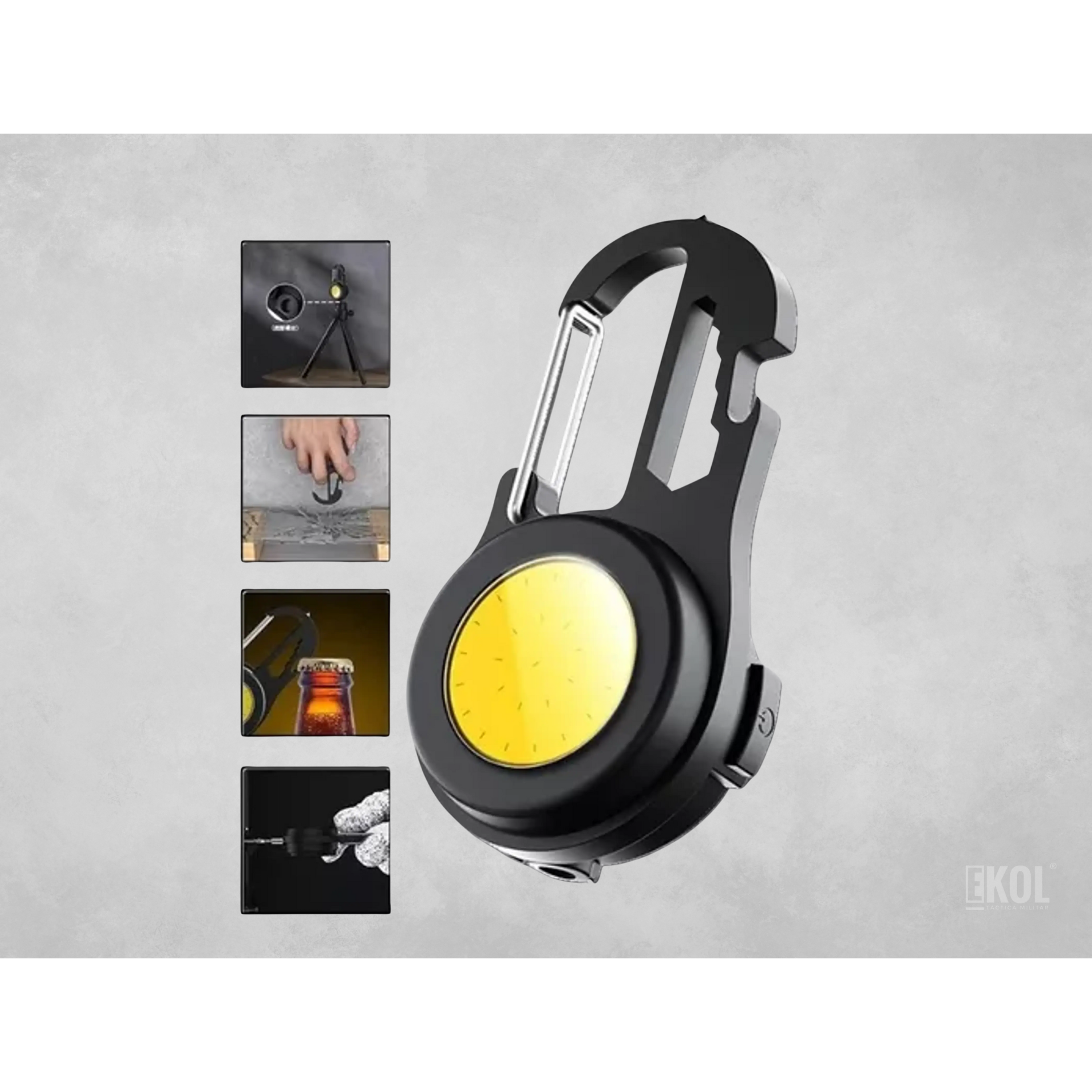 Mini Linterna Llavero Recargable Portatil Cob Luz Led W5137 3