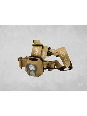 LINTERNA FRONTAL LUZ LED CINTILLO LUZ BLANCA ROJA INTEGRADA