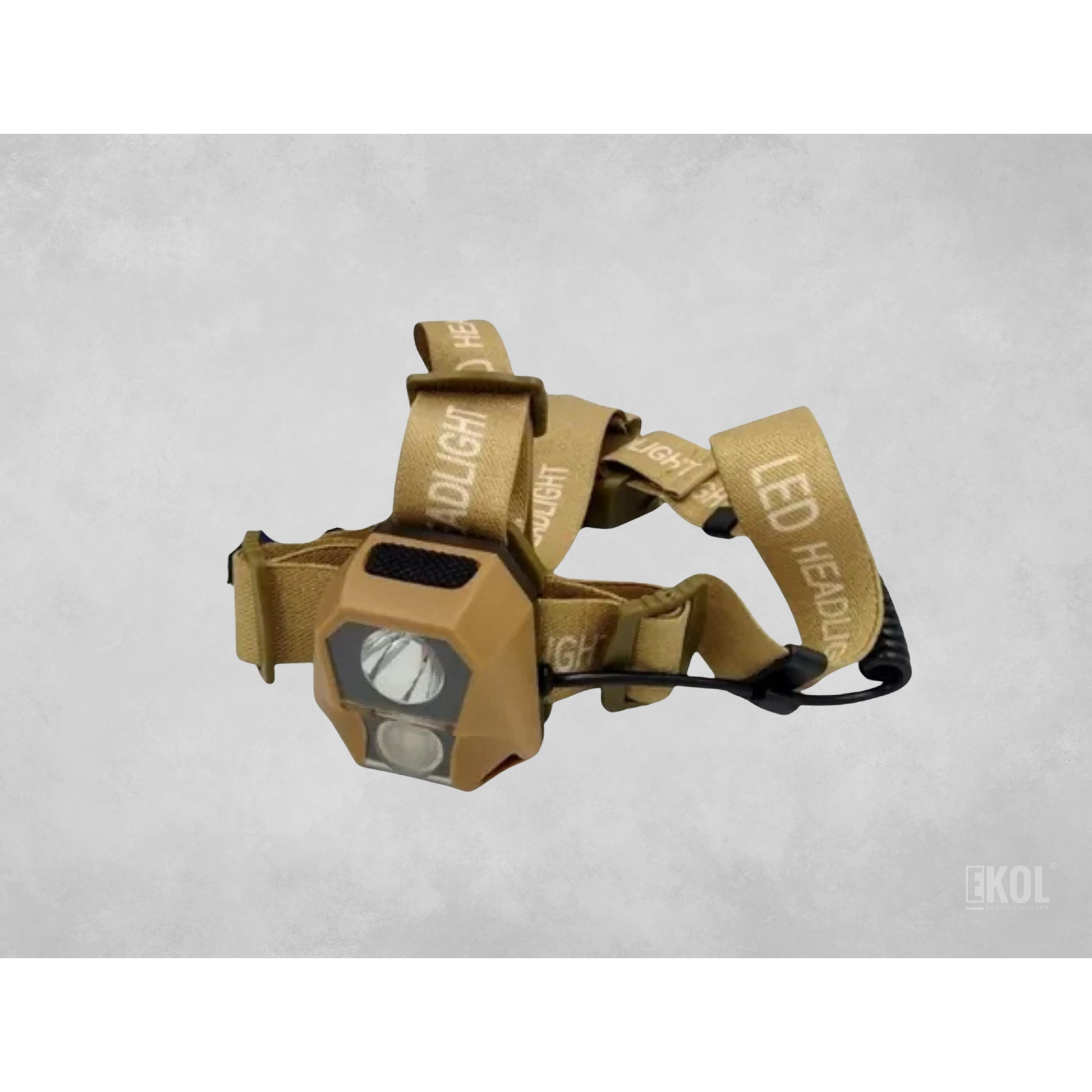 LINTERNA FRONTAL LUZ LED CINTILLO LUZ BLANCA ROJA INTEGRADA 1