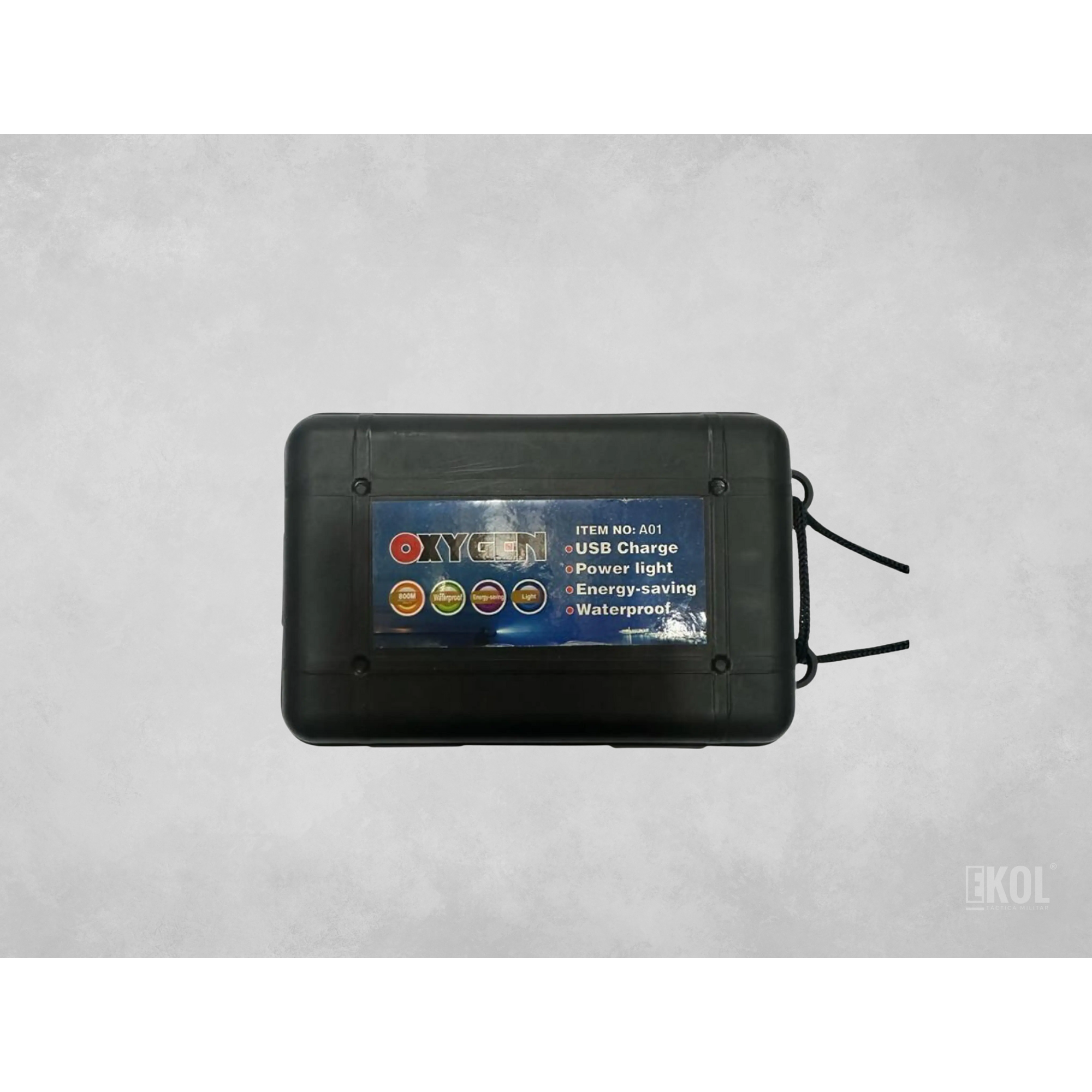 Linterna Tactica Recargable Luz  + Caja Accesorios 3