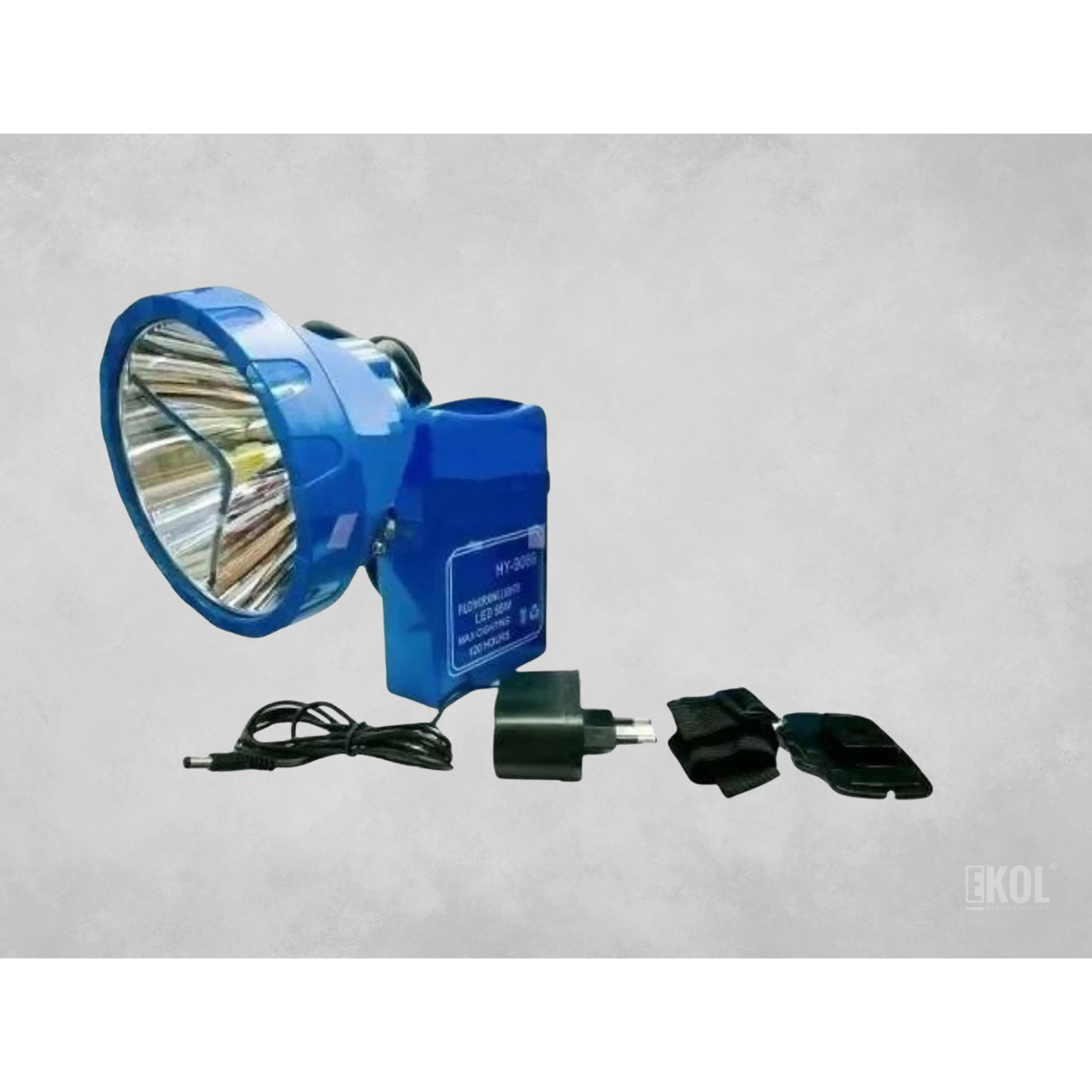 Foco Led Caza Recargable 55 Watts Linterna Minera Luz Roja Hy-9069 3