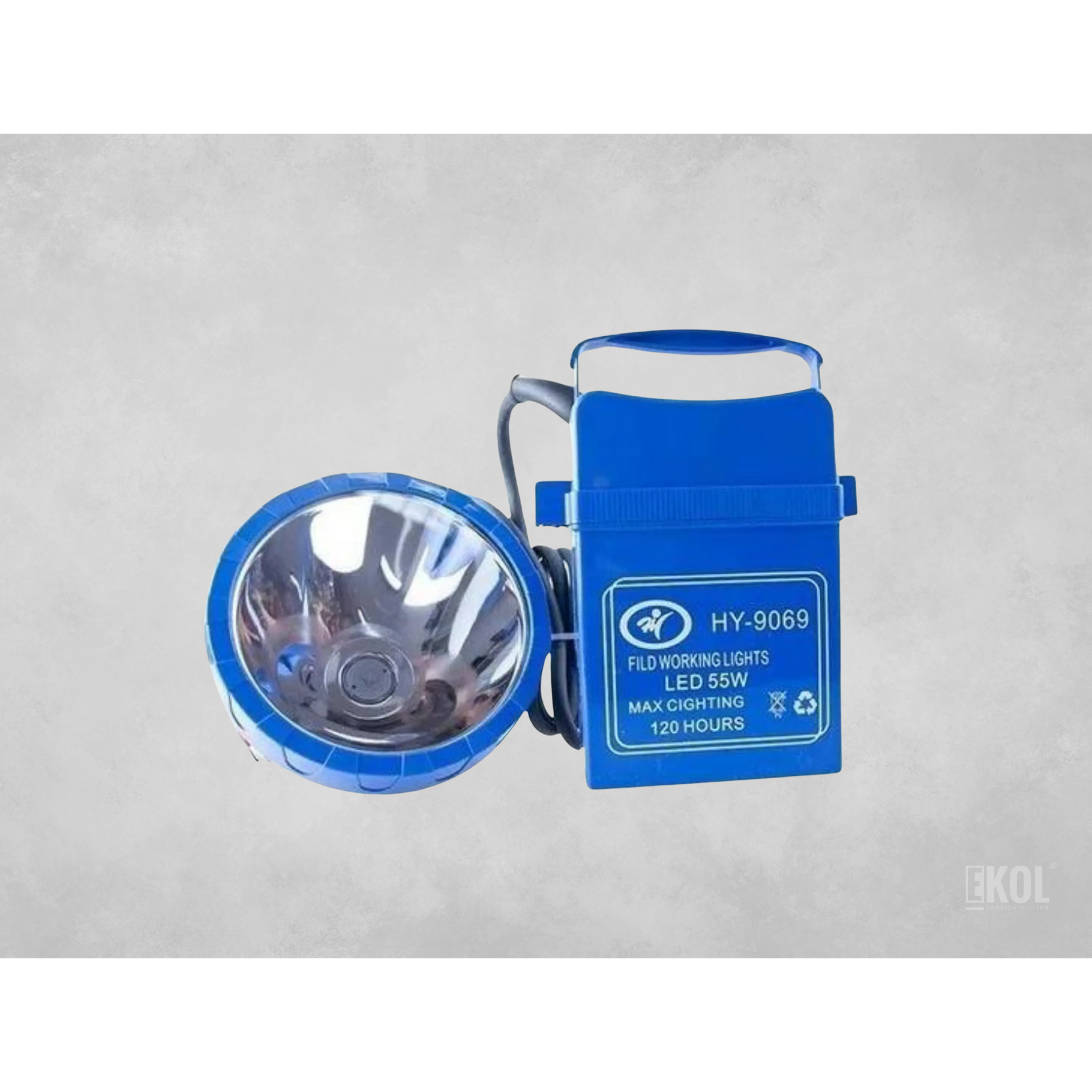 Foco Led Caza Recargable 55 Watts Linterna Minera Luz Roja Hy-9069 1