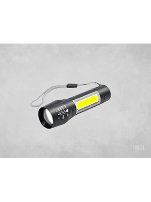  Linterna Recargable Impermeable + Usb Zoom 3 Haz Luz