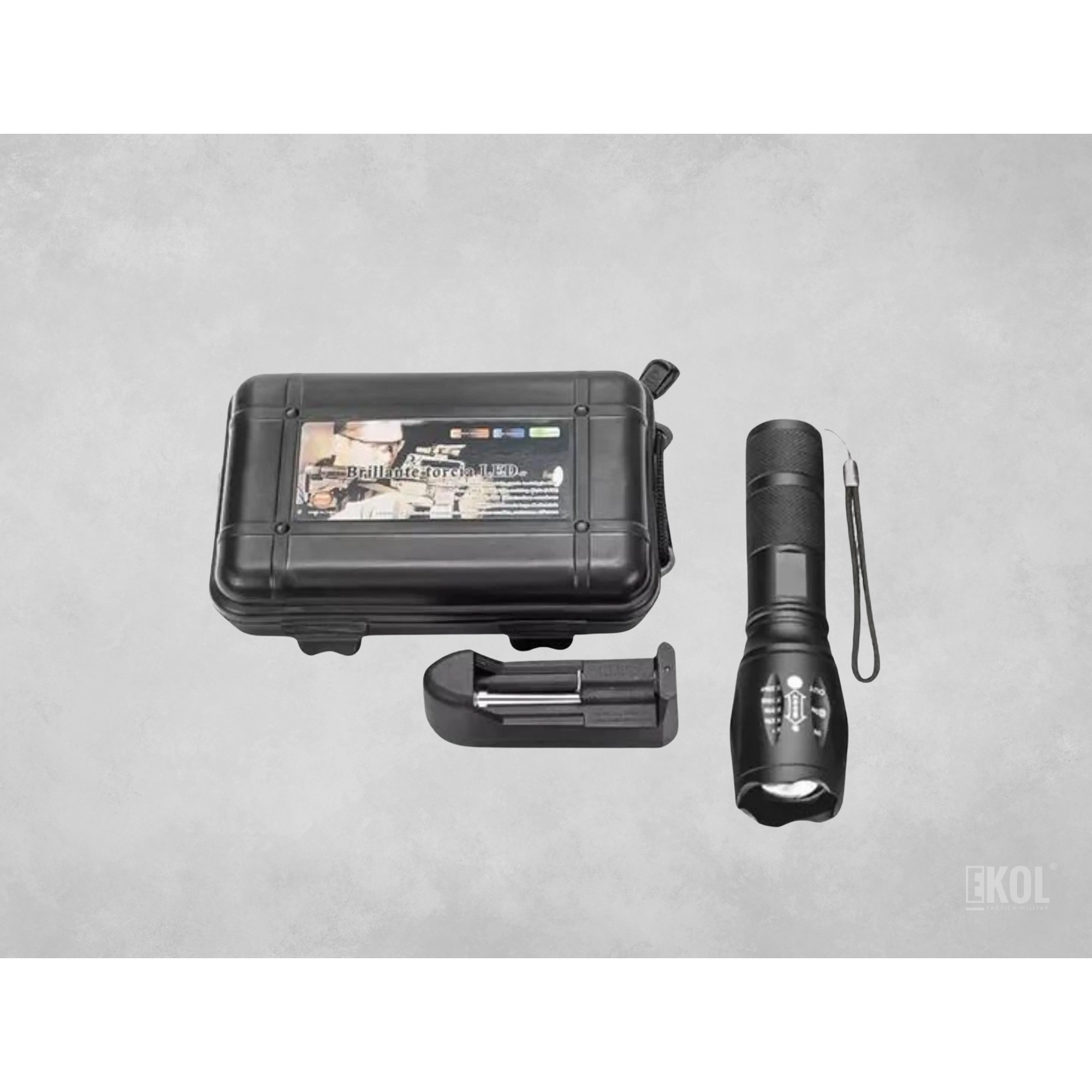 Linterna Led Táctica Recargable Luz Roja 3