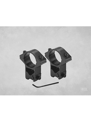 Montura Picantinny Soporte Linterna Rifle Mira Telescópica Airsoft 11 mm