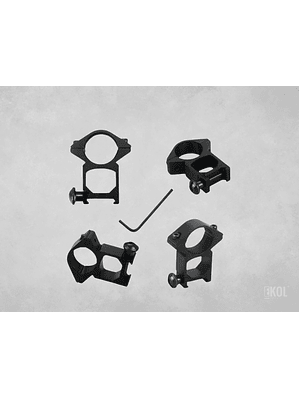 Montura Picantinny Soporte Linterna Rifle Mira Telescópica Airsoft 11 mm