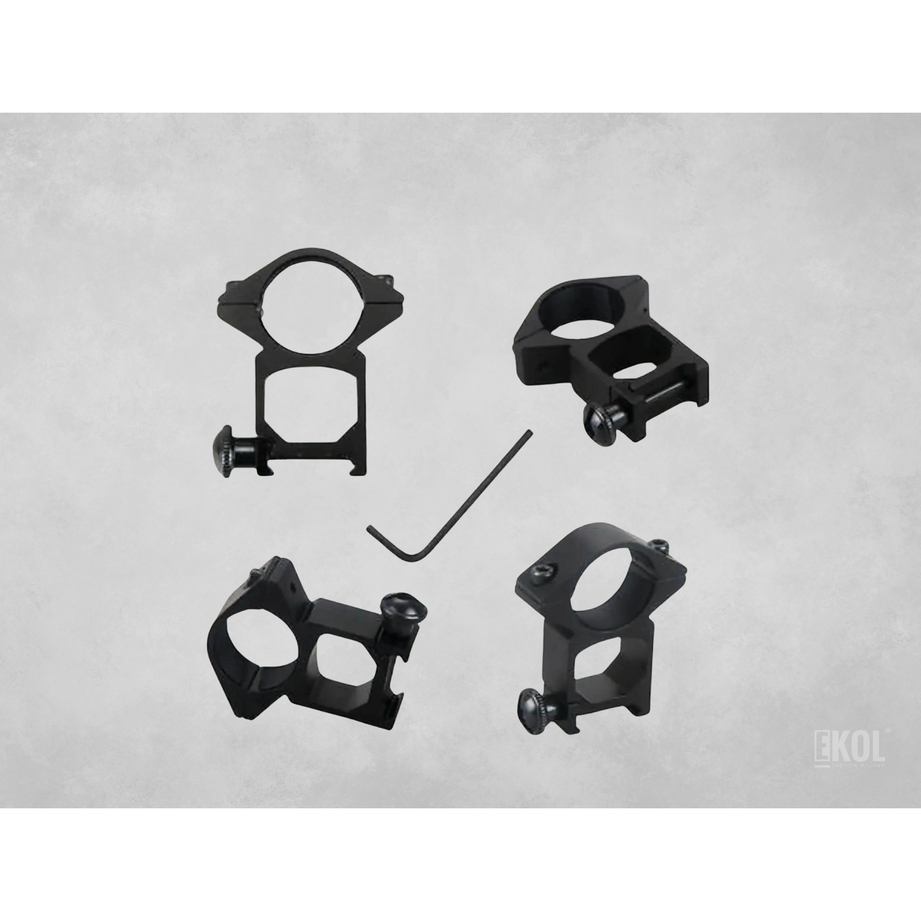 Montura Picantinny Soporte Linterna Rifle Mira Telescópica Airsoft 11 mm 2