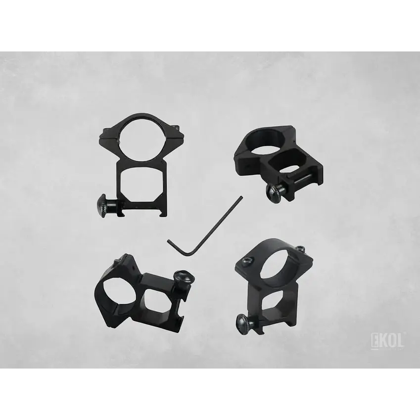 Montura Picantinny Soporte Linterna Rifle Mira Telescópica Airsoft 11 mm 2