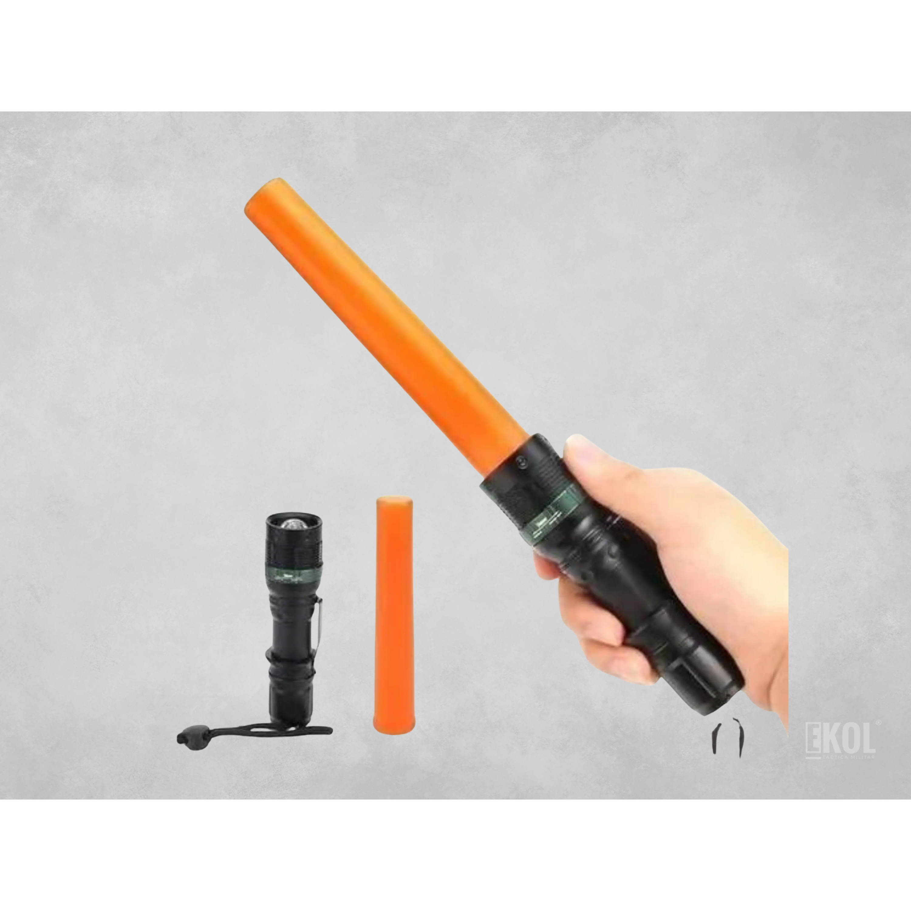 Linterna Táctica Led Recargable Con Flash Supervivencia 4