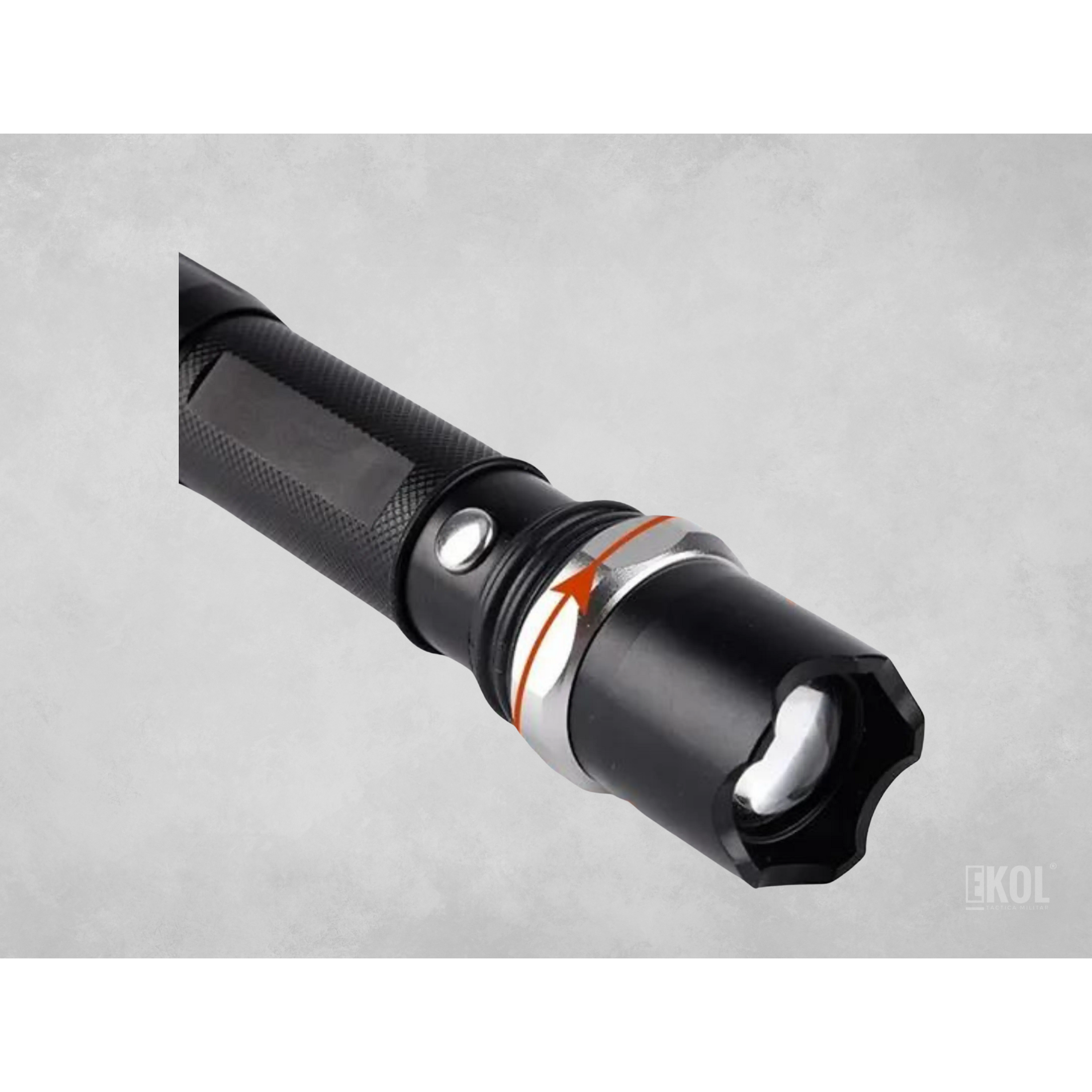 Linterna Táctica Led Recargable Con Flash Supervivencia 3