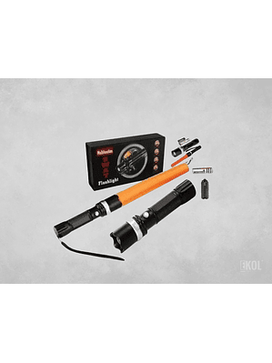 Linterna Táctica Led Recargable Con Flash Supervivencia