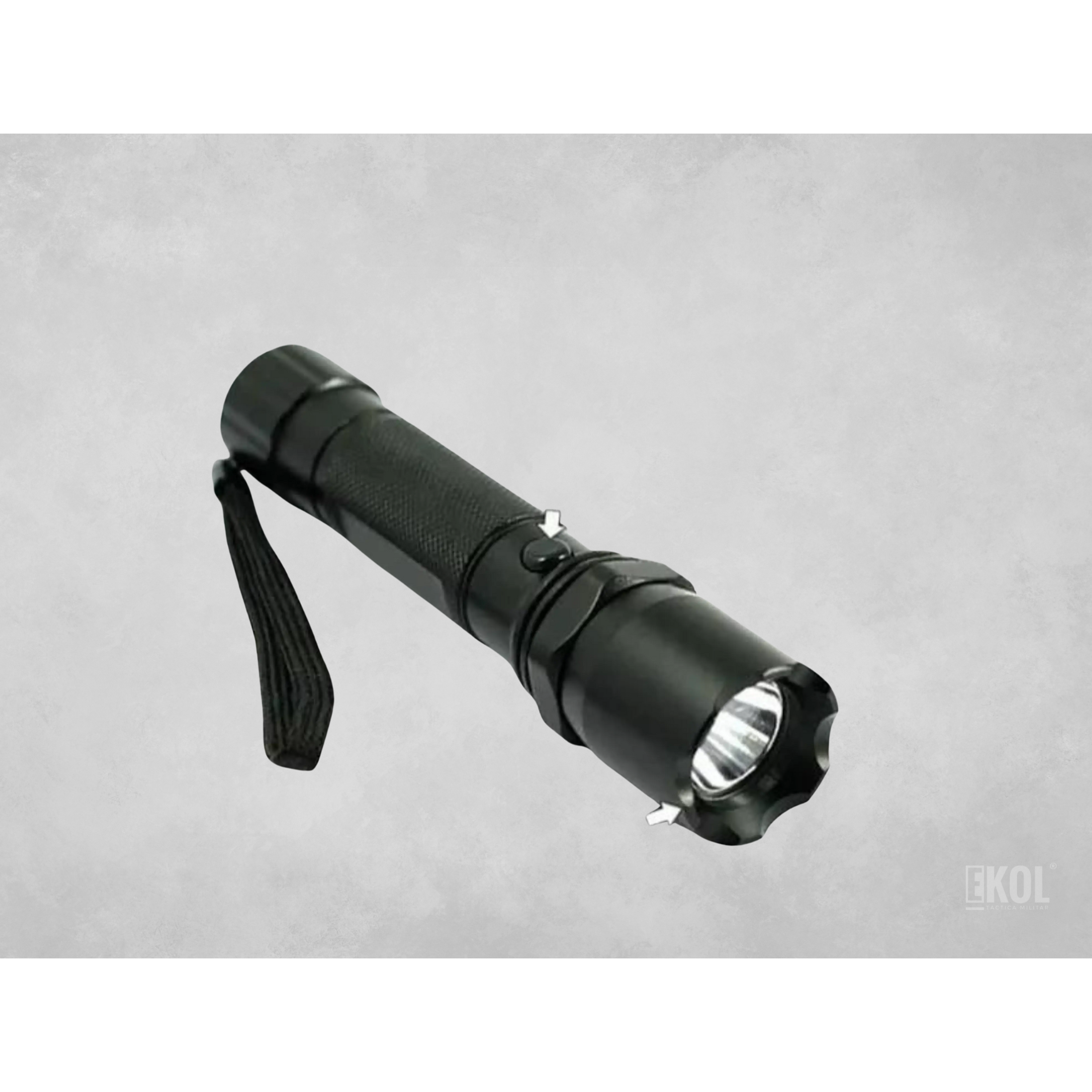 Linterna Táctica Led Recargable Con Flash Supervivencia 1