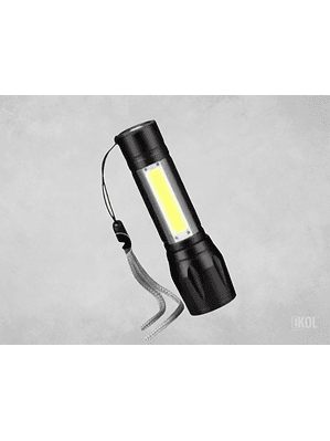 Linterna Recargable Usb 3 Modos Impermeable Zoom 3800 Lumens