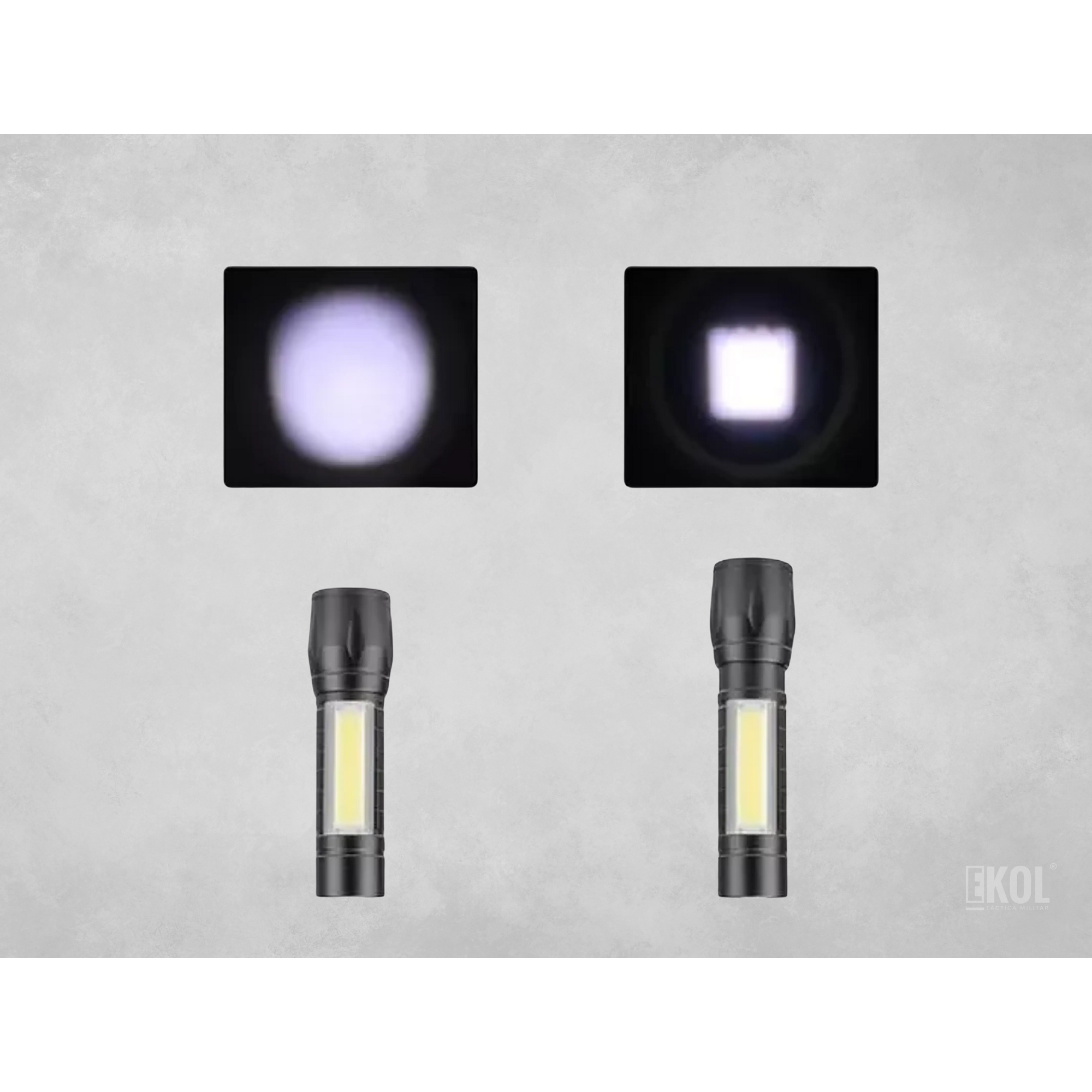 Linterna Recargable Usb 3 Modos Impermeable Zoom 3800 Lumens 3