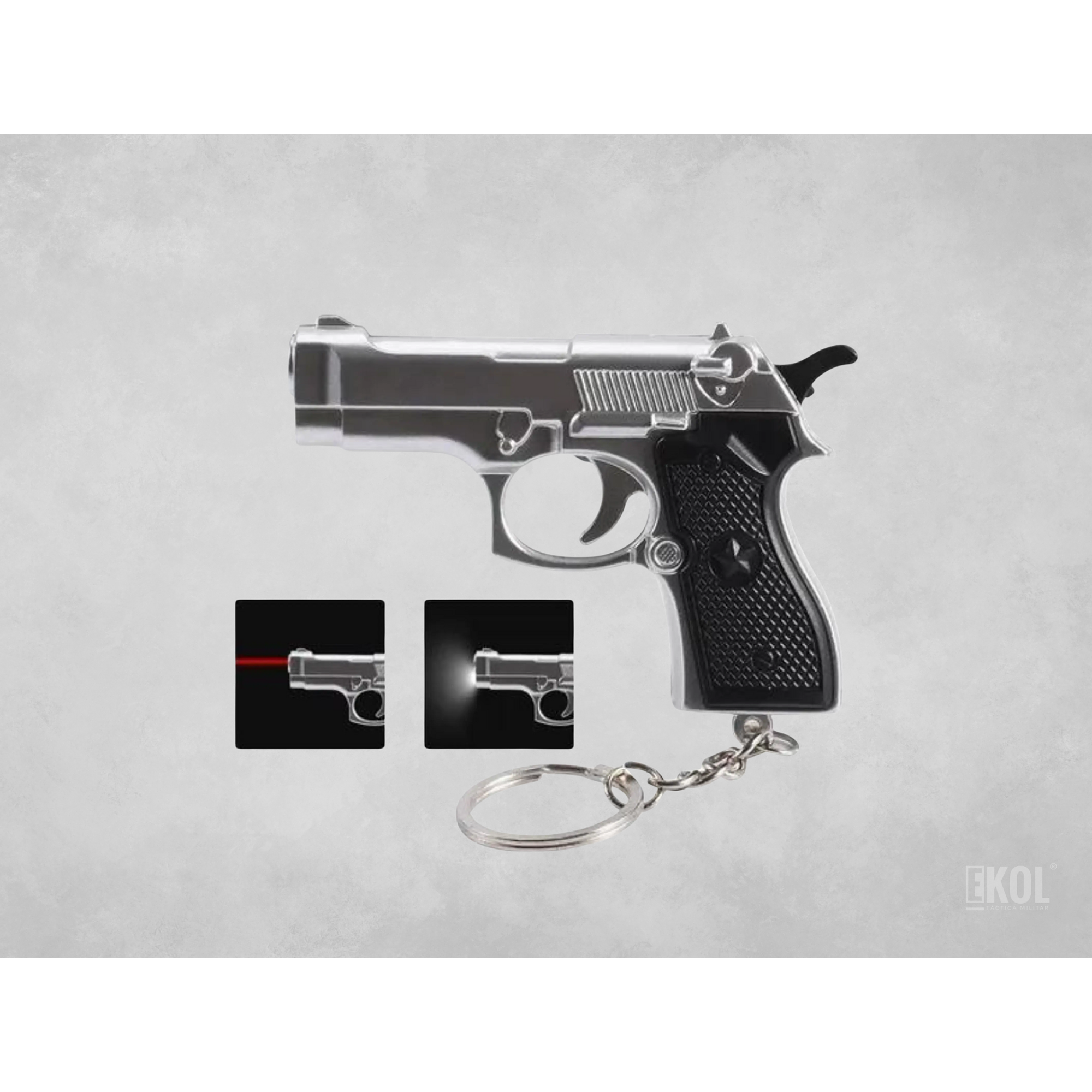 Mini Llavero Multifuncion 3 en 1 Estilo Pistola 5