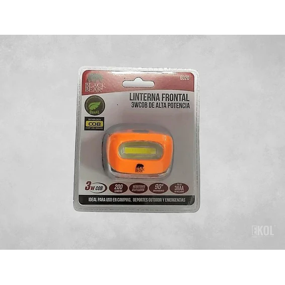 Linterna Frontal A Pilas 3A Foco Cabeza - 200 Lumens 1