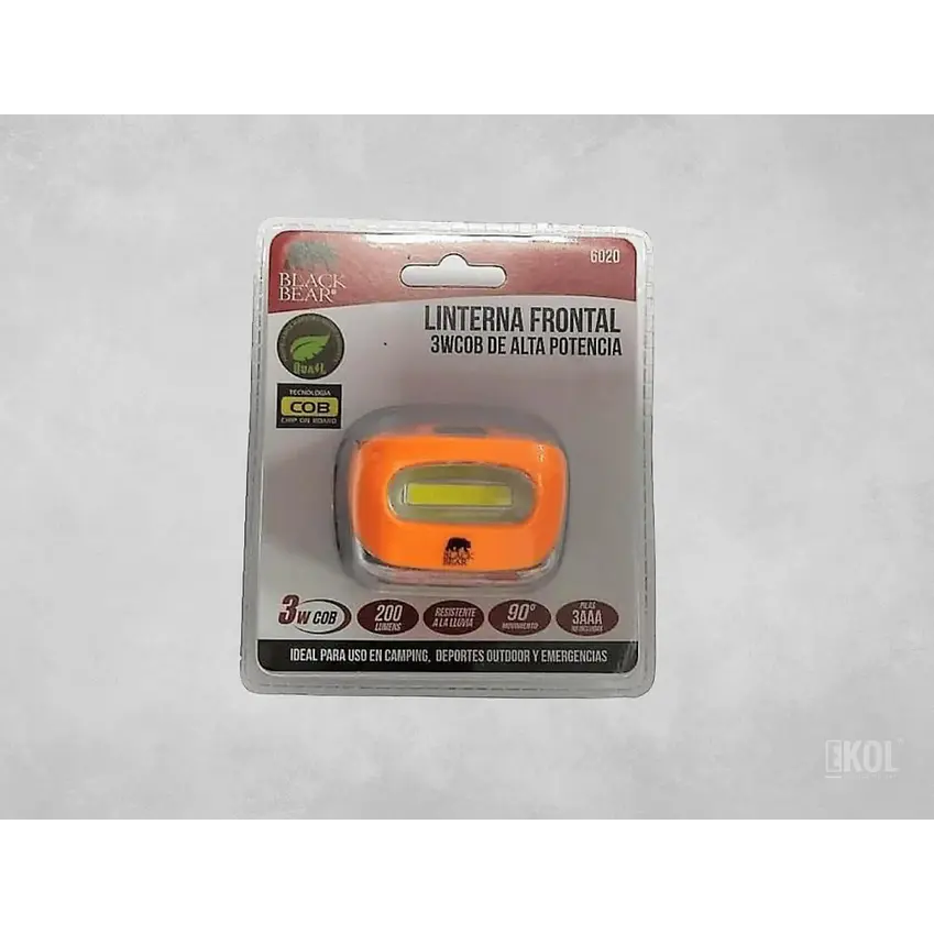Linterna Frontal A Pilas 3A Foco Cabeza - 200 Lumens 1