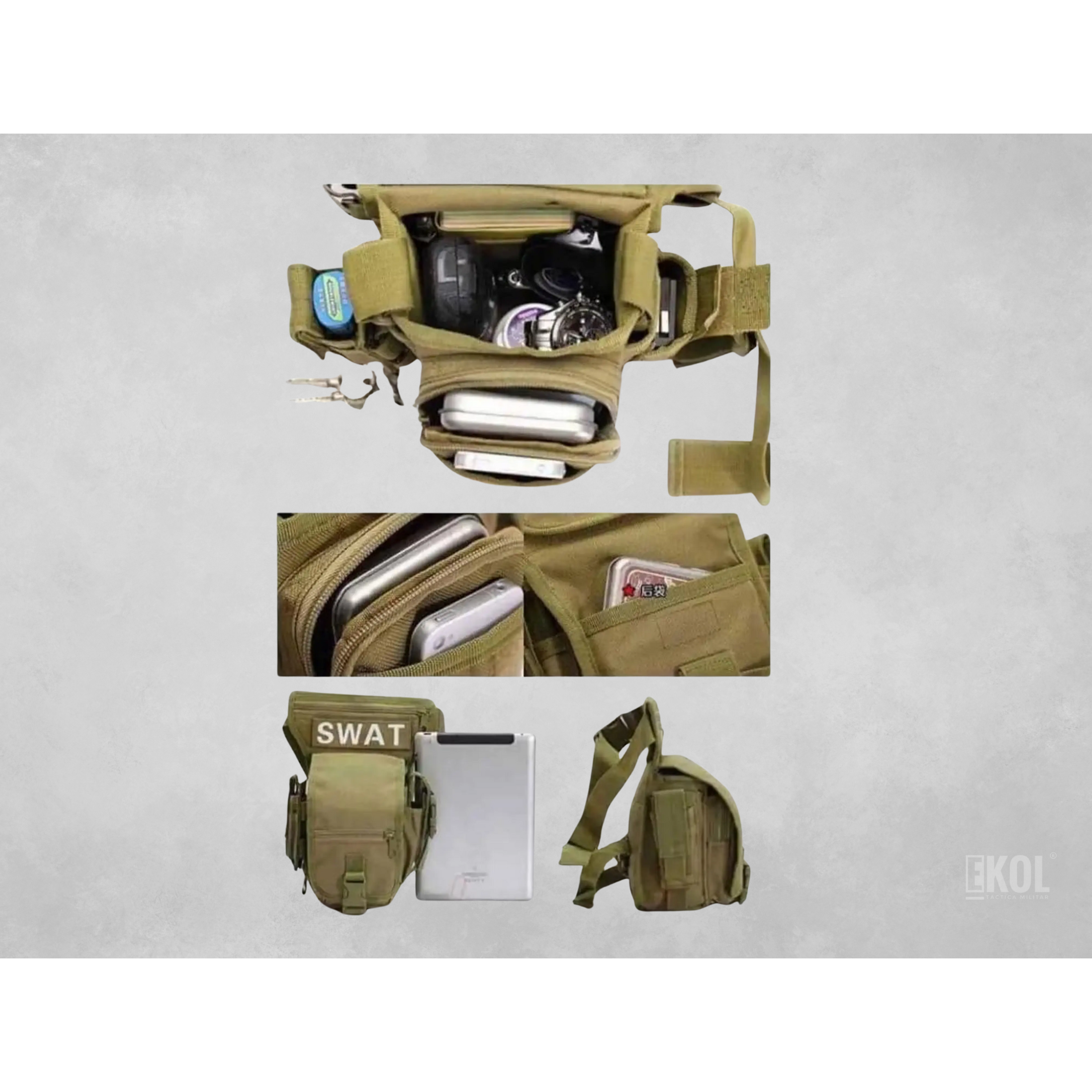 BOLSO BANANO MUSLERA TACTICO SWAT MILITAR 5