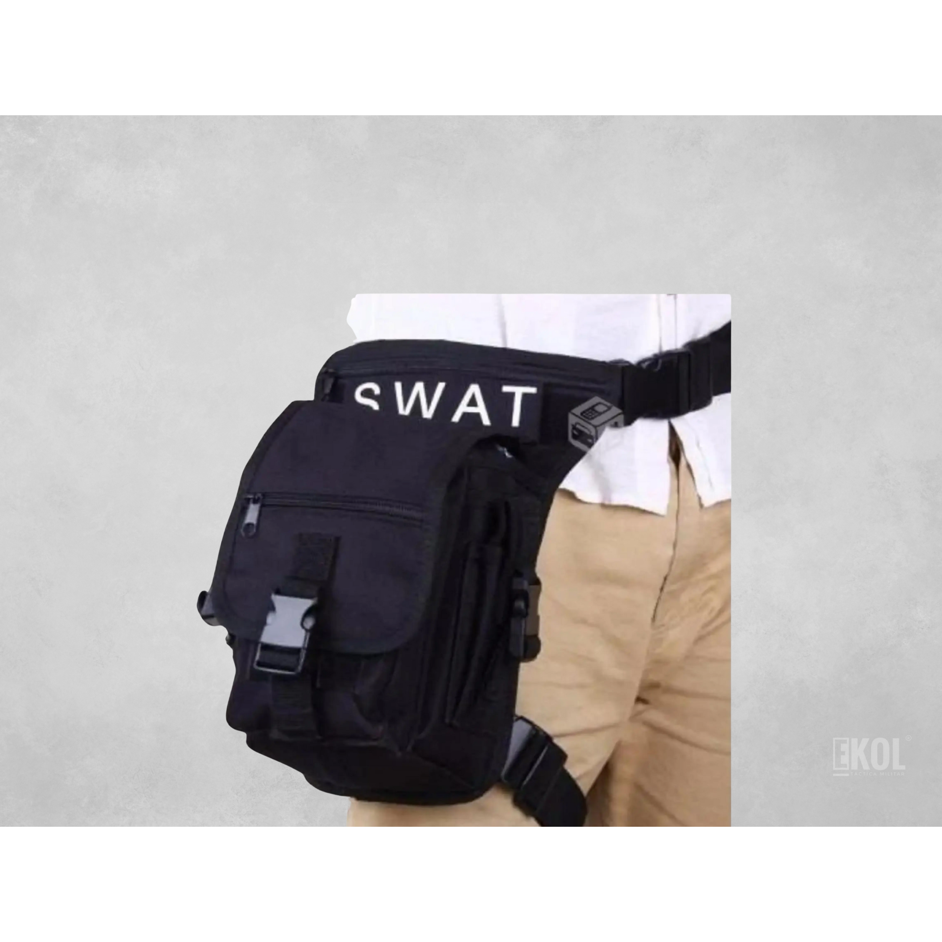 BOLSO BANANO MUSLERA TACTICO SWAT MILITAR 9