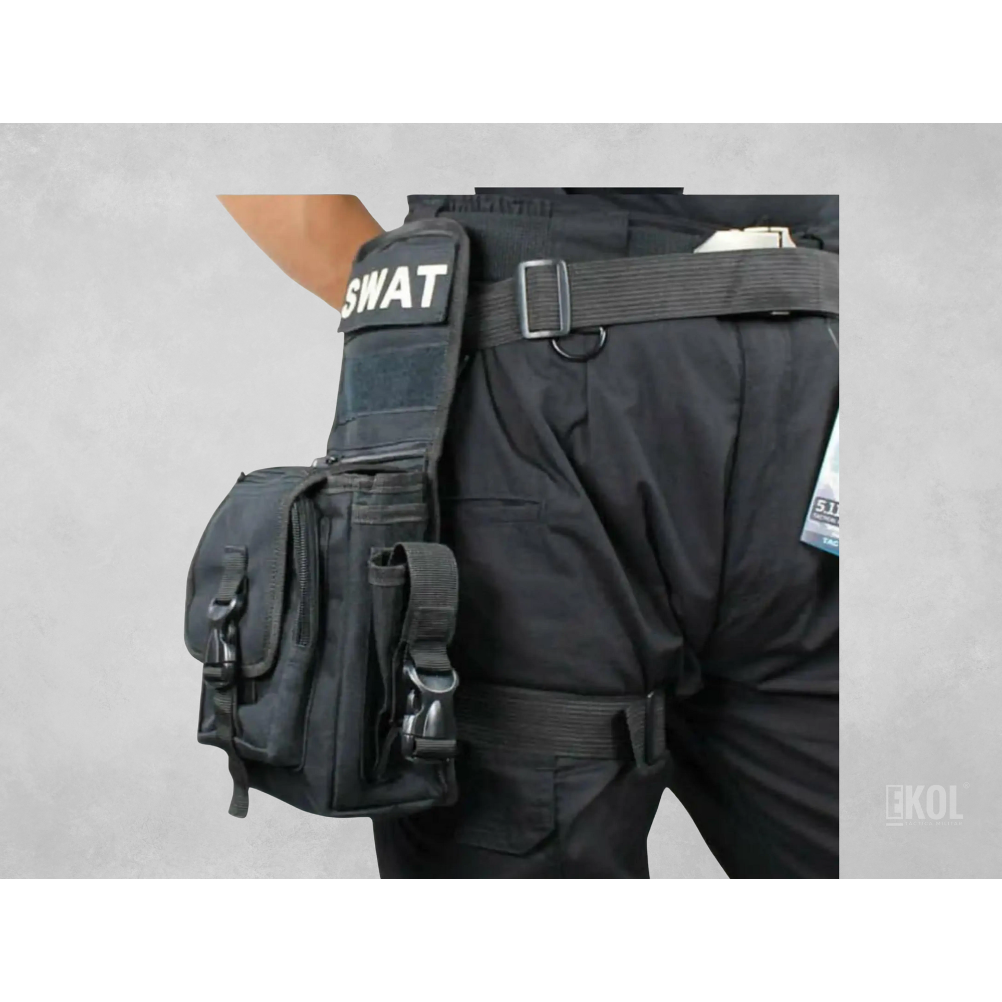 BOLSO BANANO MUSLERA TACTICO SWAT MILITAR 13