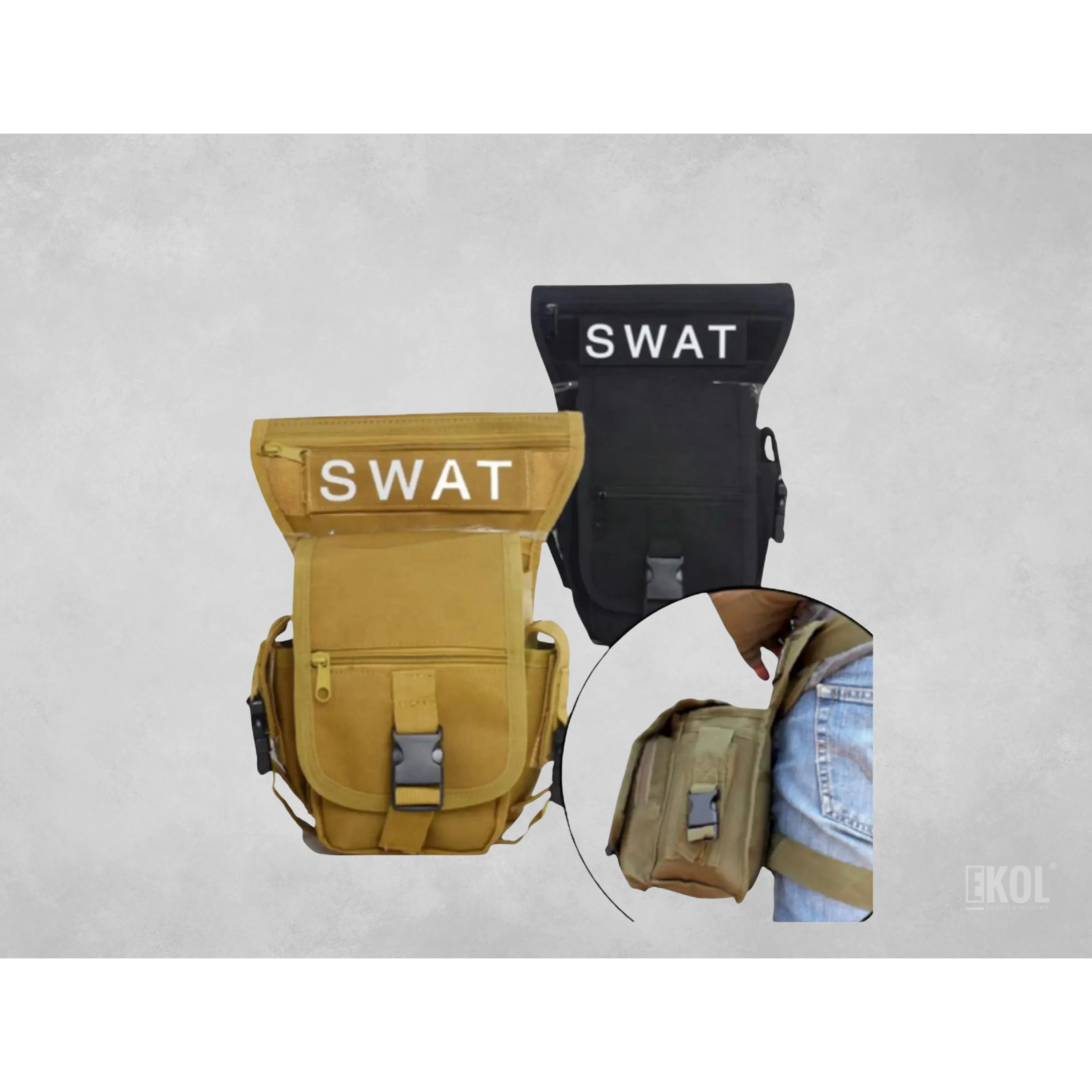 BOLSO BANANO MUSLERA TACTICO SWAT MILITAR 4