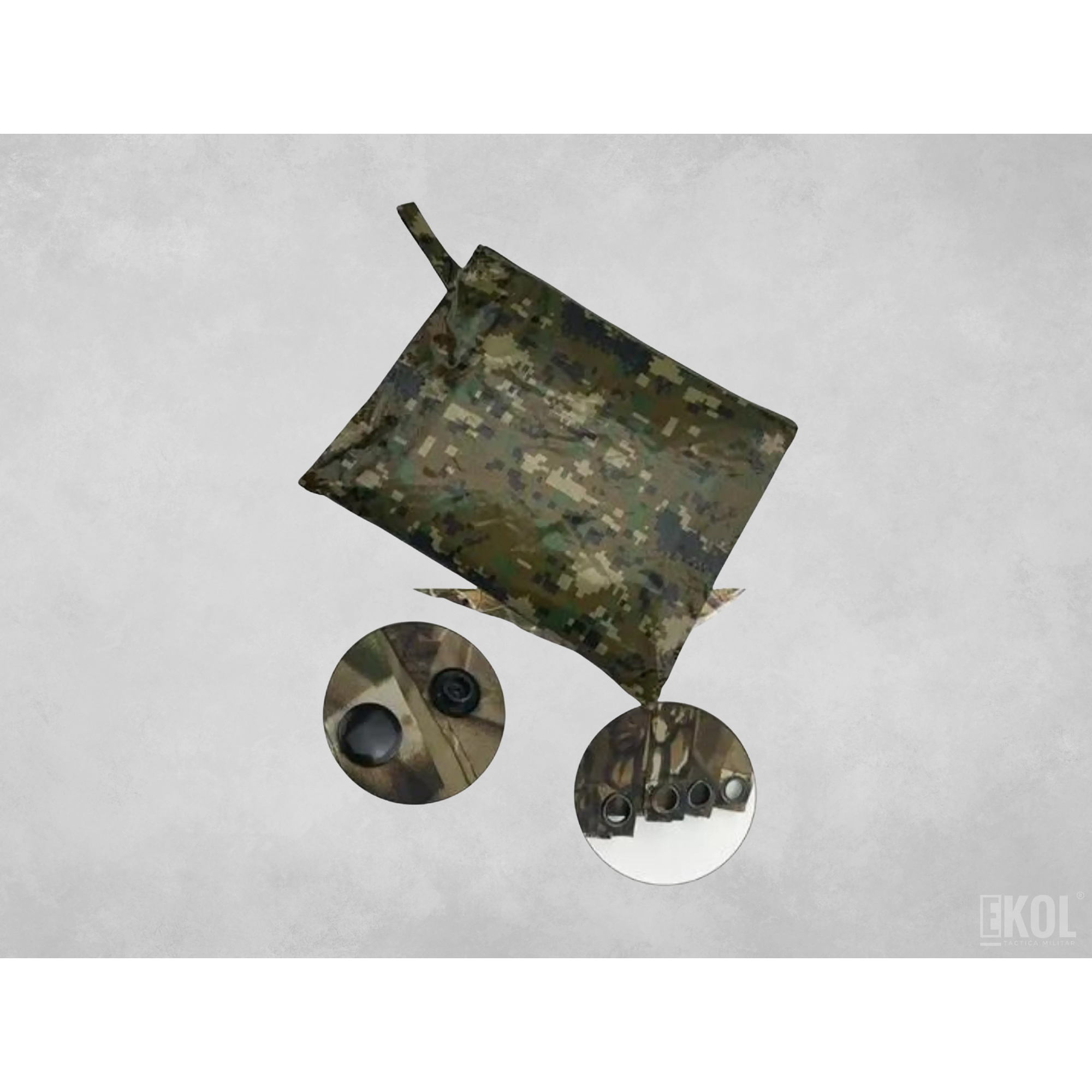 Poncho Impermeable 100% waterproof - Capa Pixelado Sur + Bolso  2