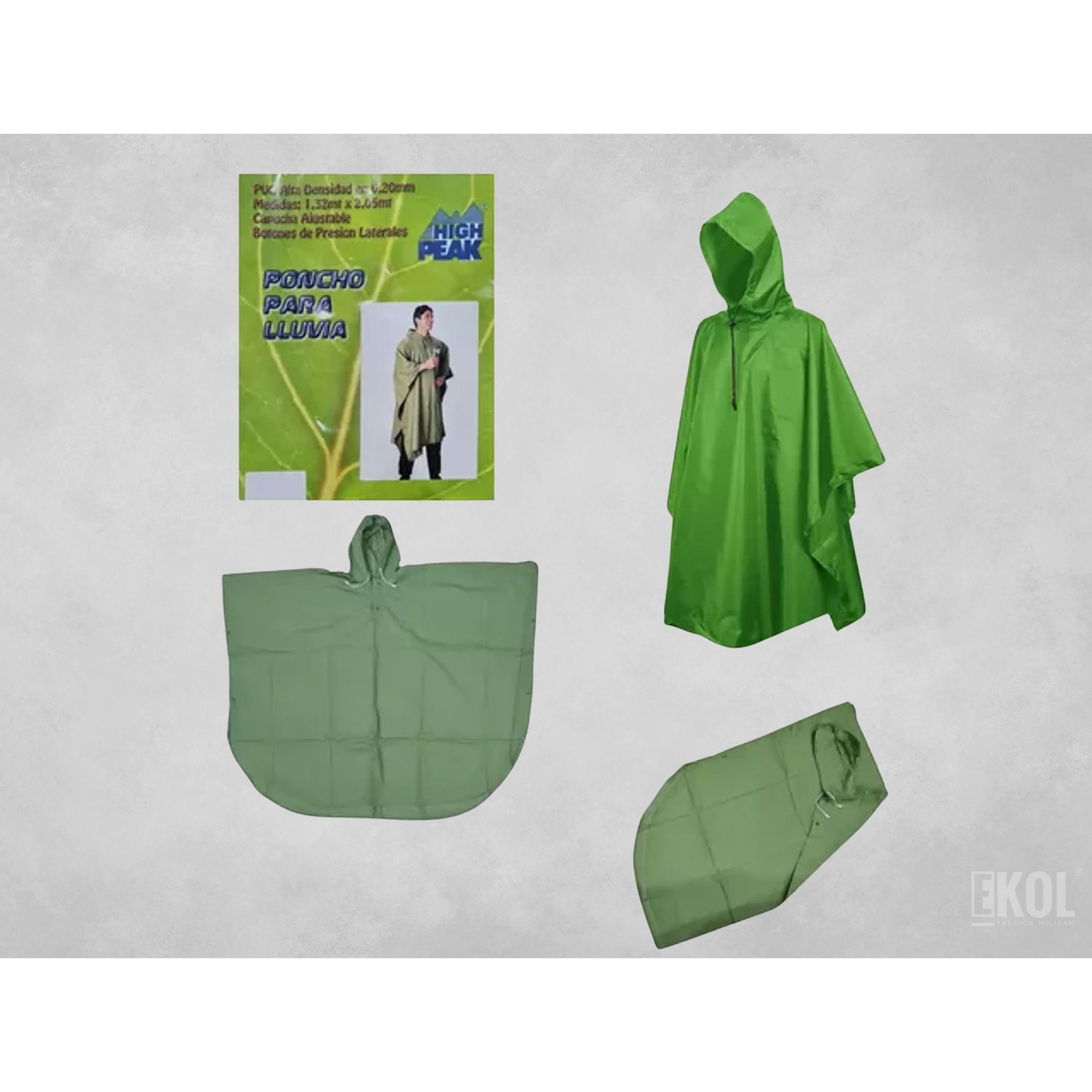Poncho Lluvia Vinil Adulto Outdoor  1
